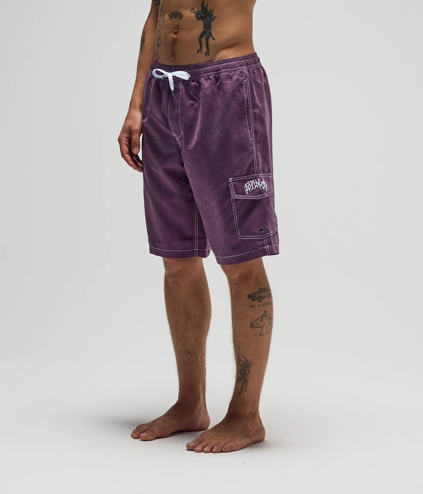 SWANS CARGO 21" SWIM TRUNK // WASHED PURPLE