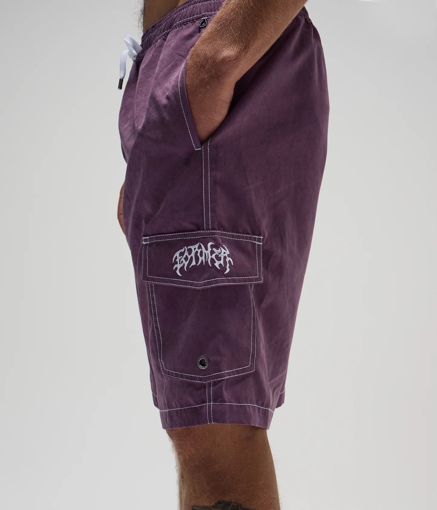SWANS CARGO 21" SWIM TRUNK // WASHED PURPLE
