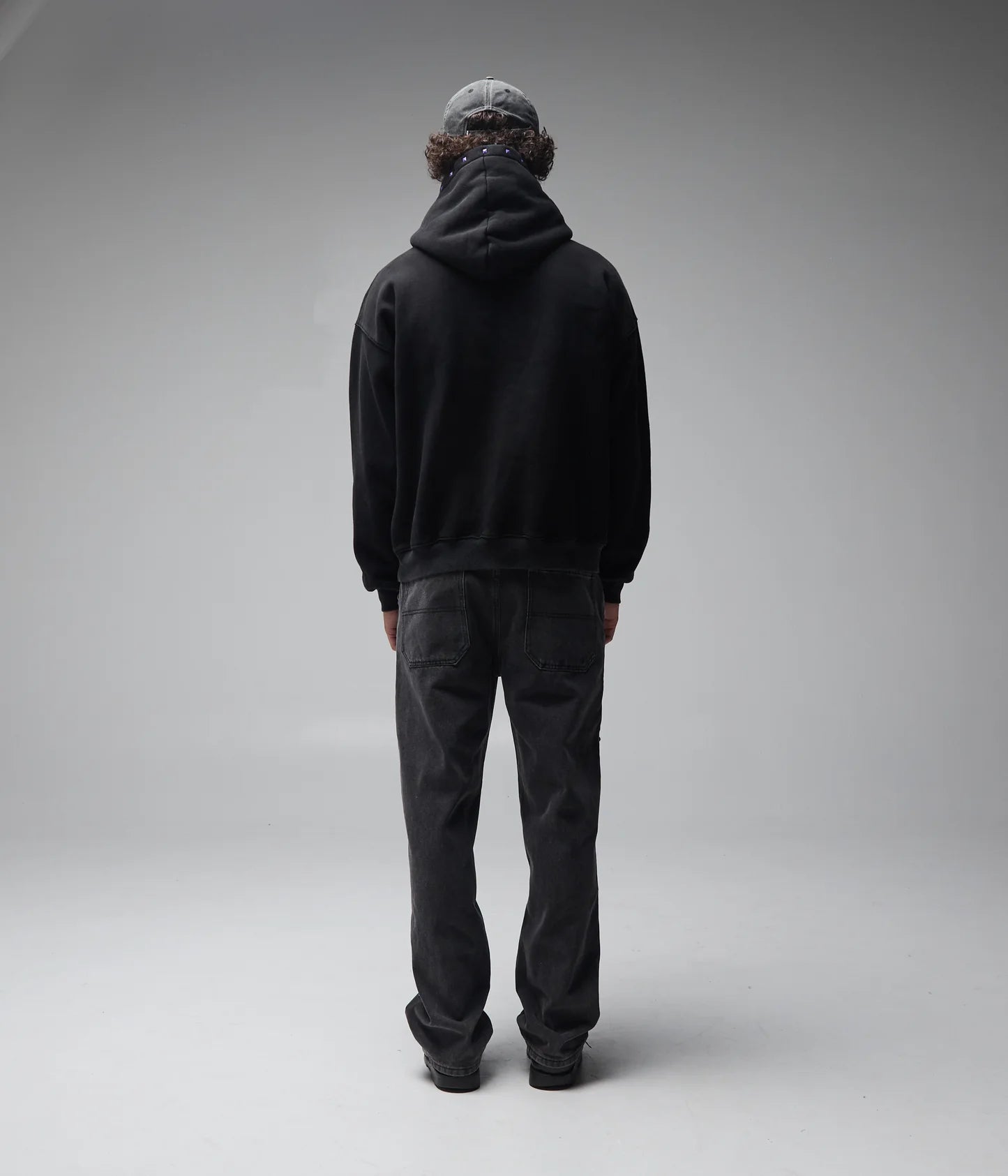 CORP BOXY HOOD // MERCH BLACK