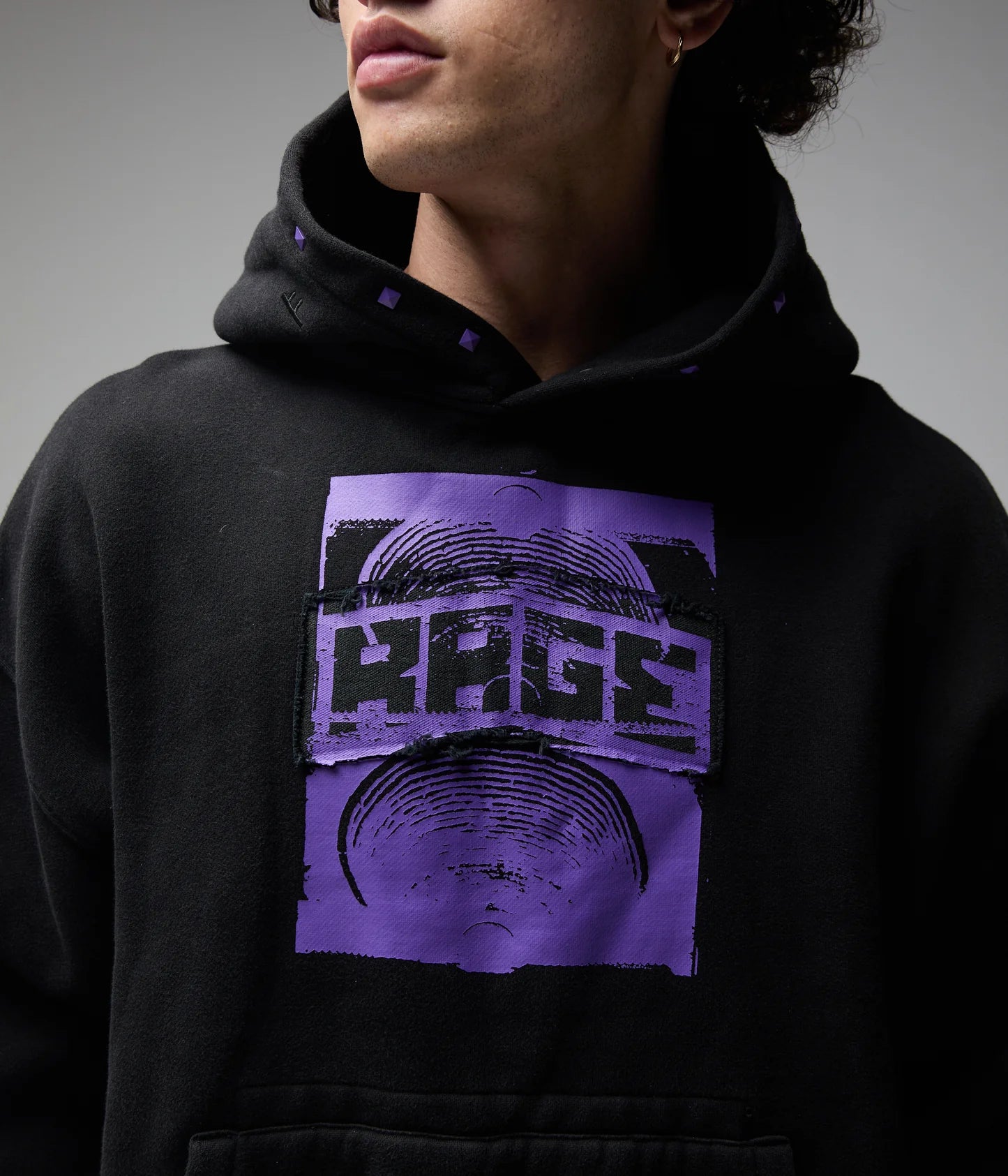 CORP BOXY HOOD // MERCH BLACK