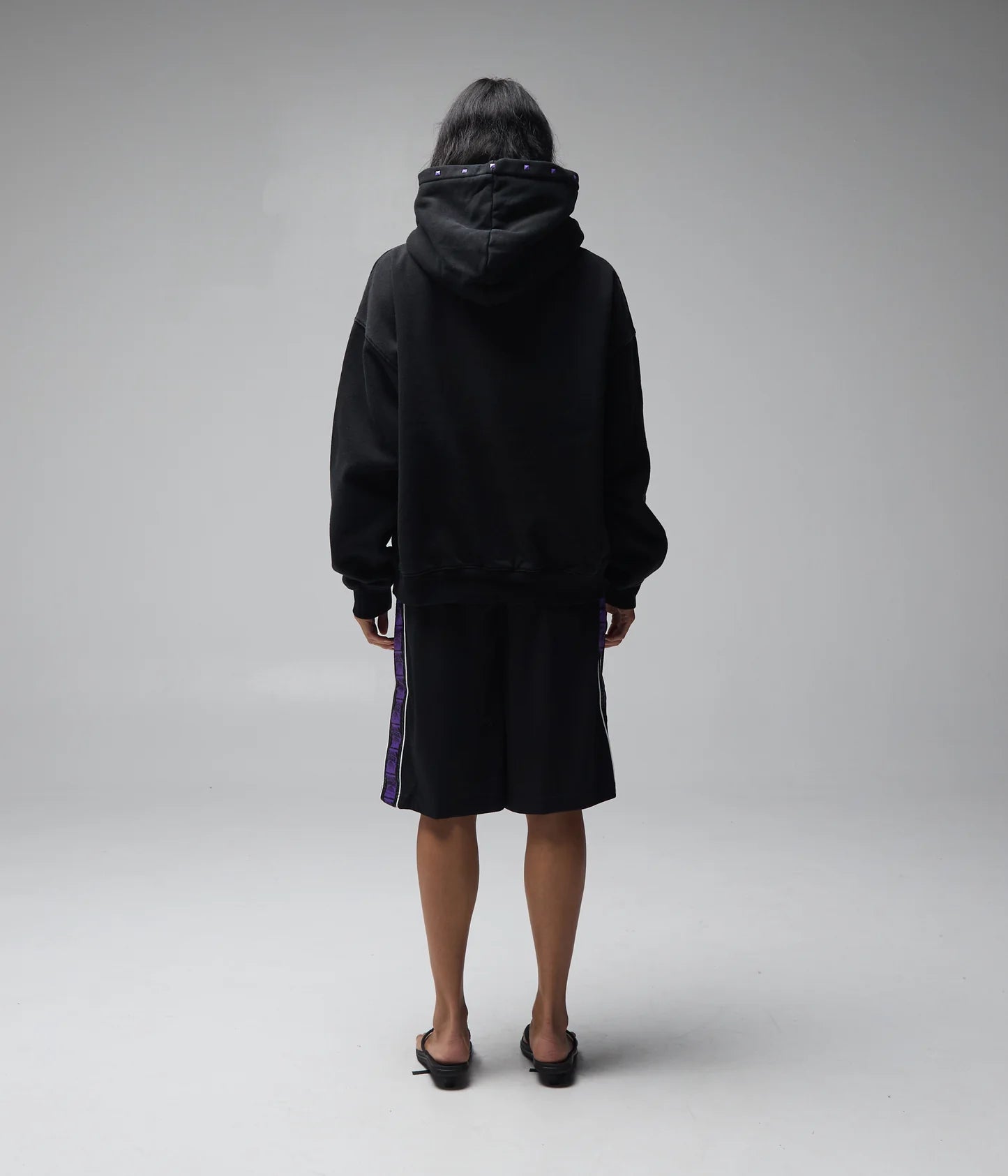 CORP BOXY HOOD // MERCH BLACK
