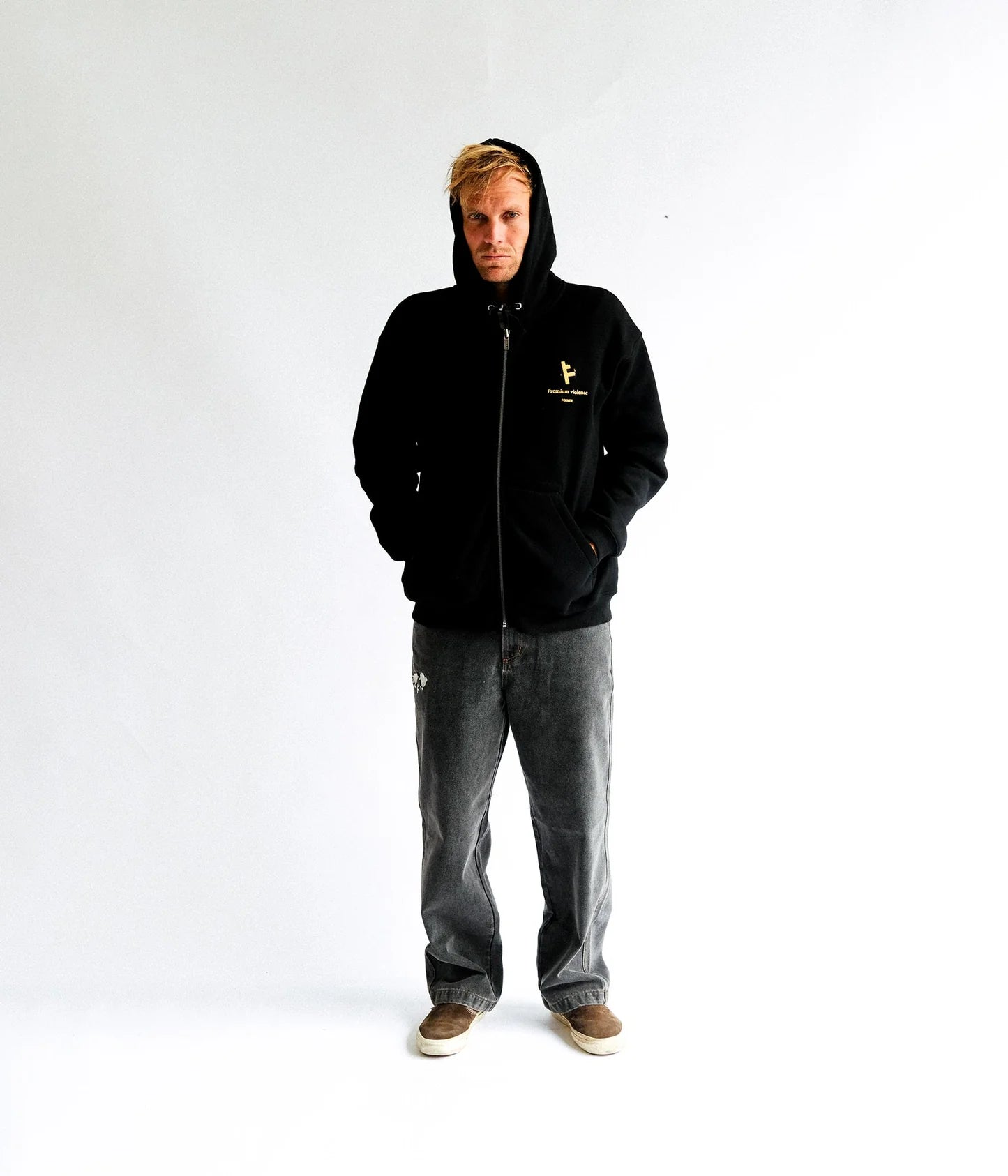 SLANT F ZT HOOD // BLACK
