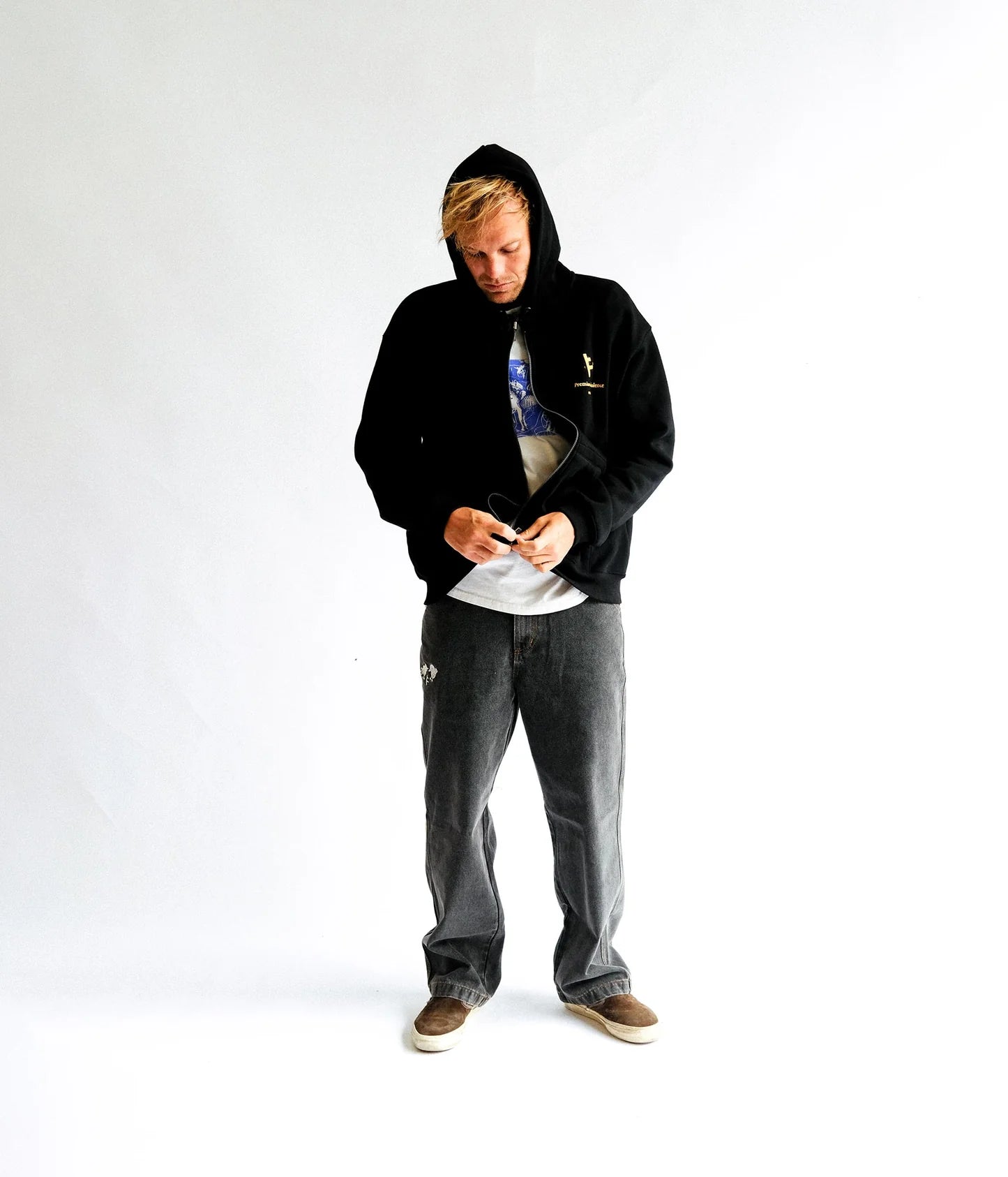 SLANT F ZT HOOD // BLACK