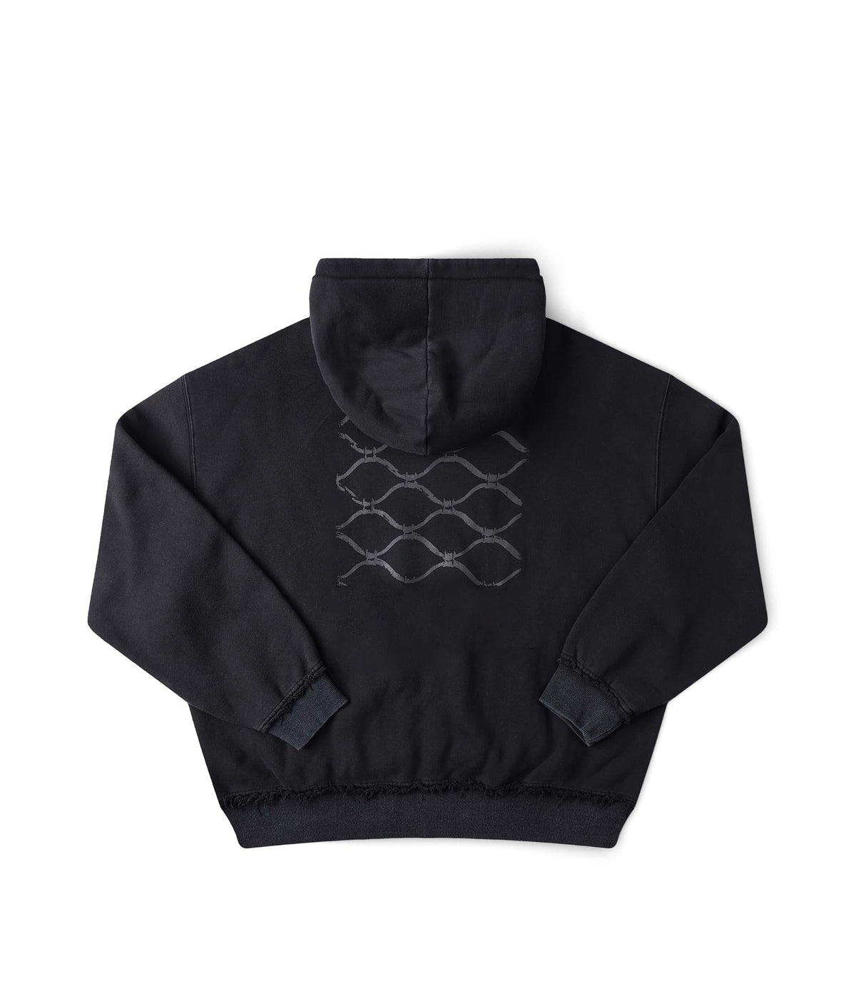 ALLEVIATE BOXY ZIP HOOD // WASHED BLACK