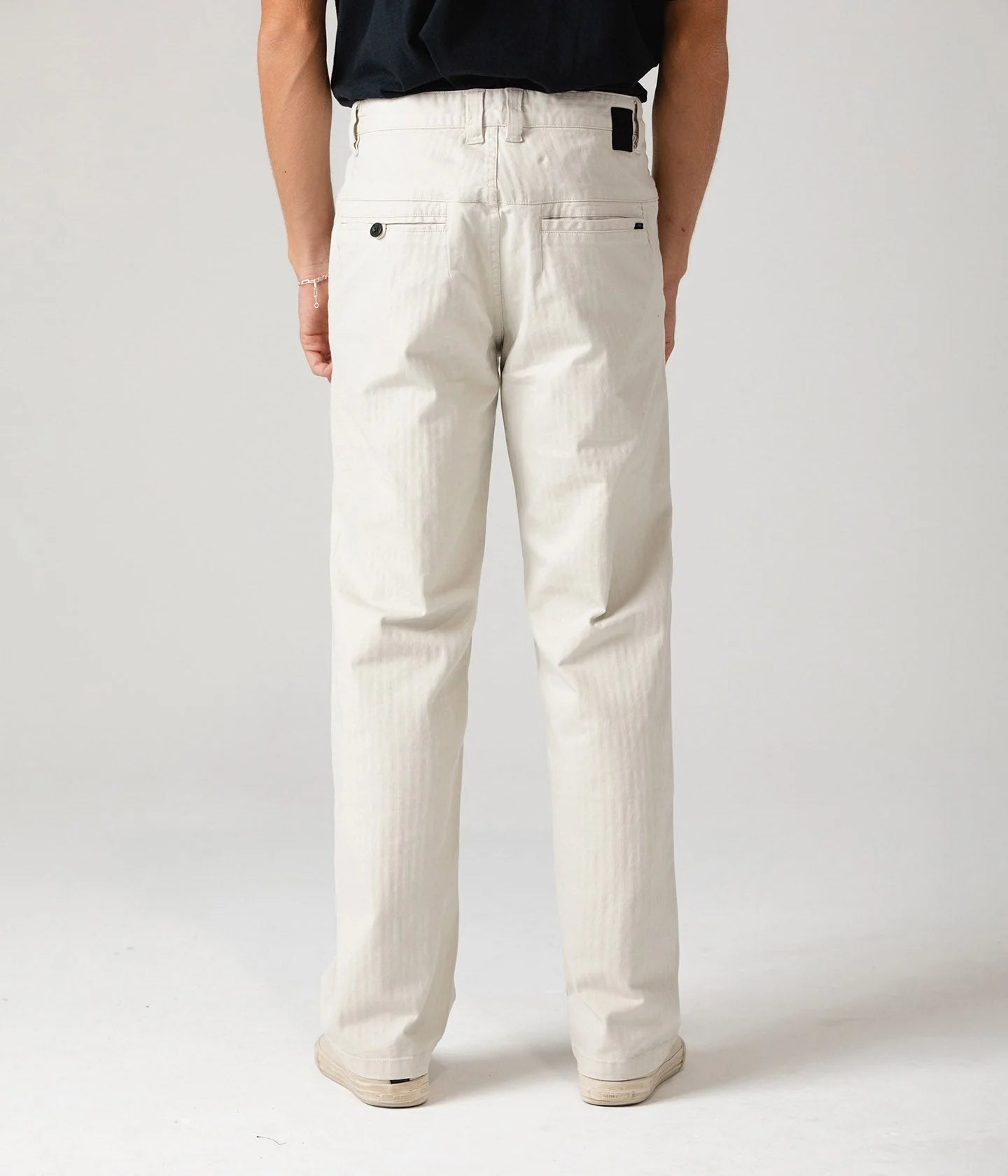 CRUX HERRINGBONE PANT // ECRU