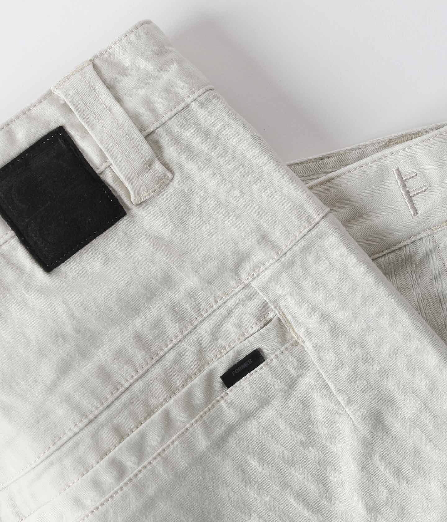 CRUX HERRINGBONE PANT // ECRU