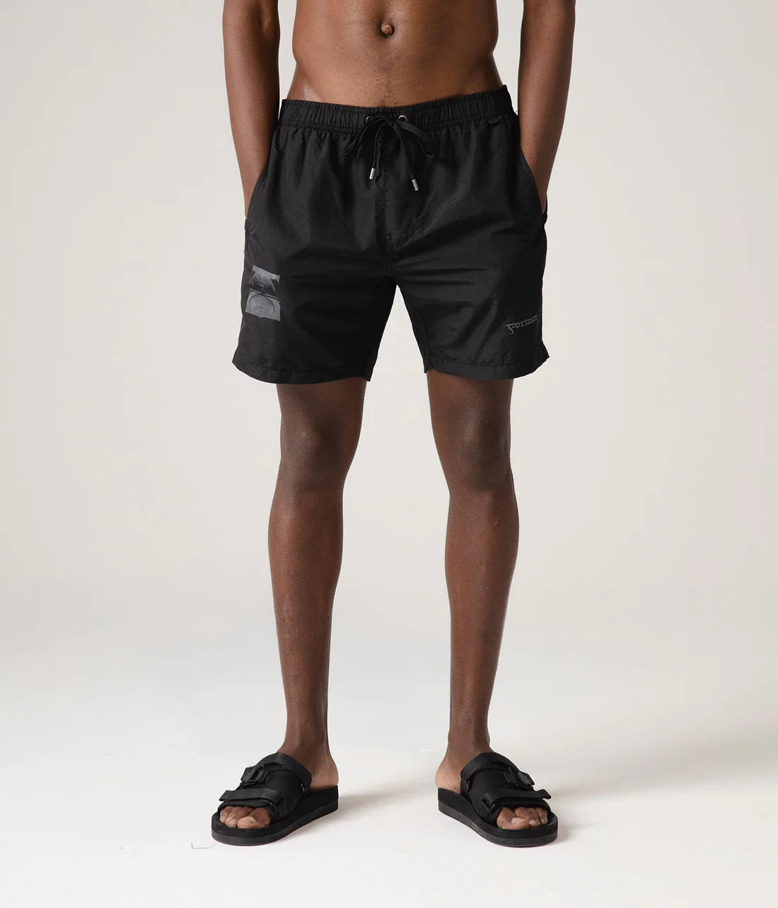 ANDERSON 16 SWIM TRUNK // BLACK