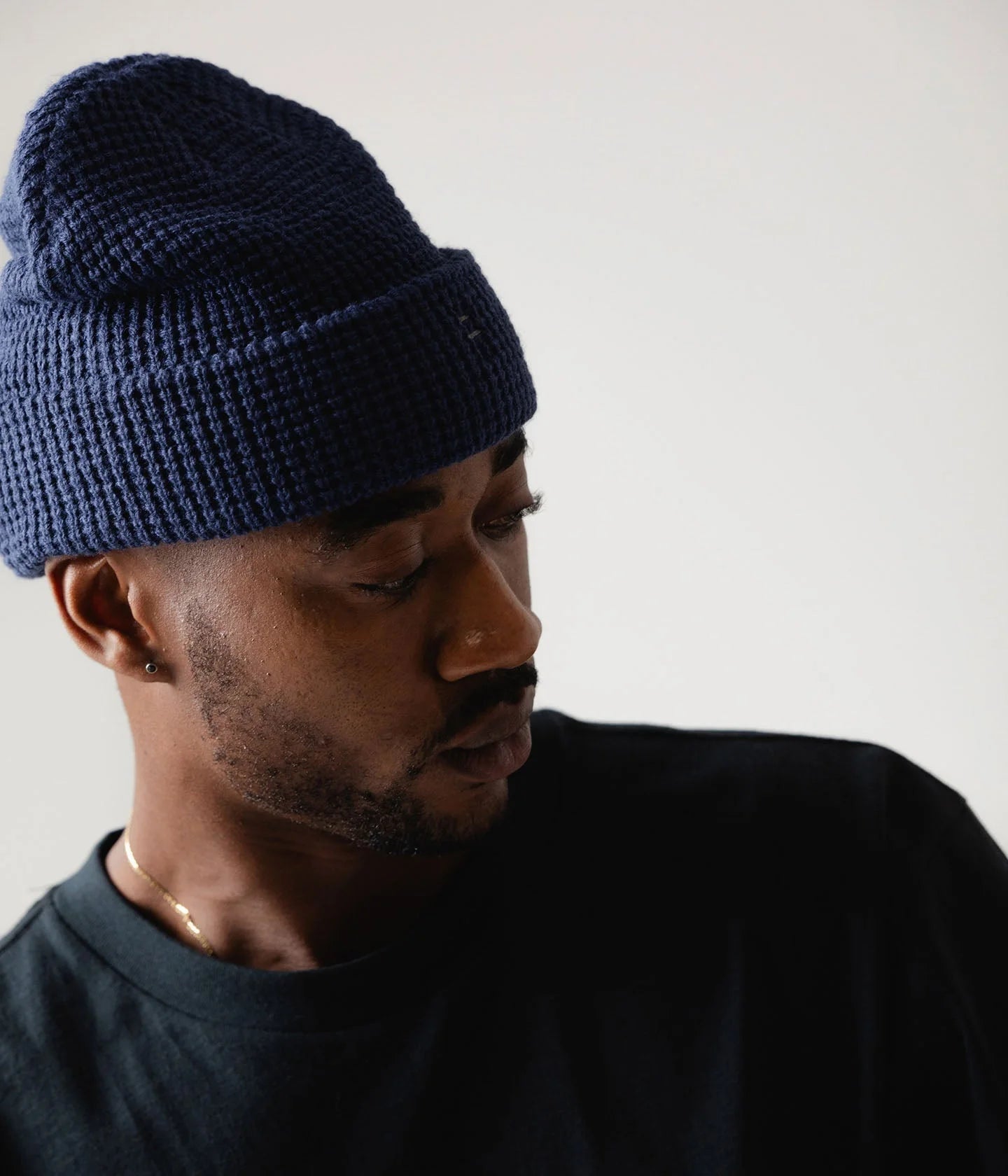 FRANCHISE WAFFLE BEANIE // NAVY