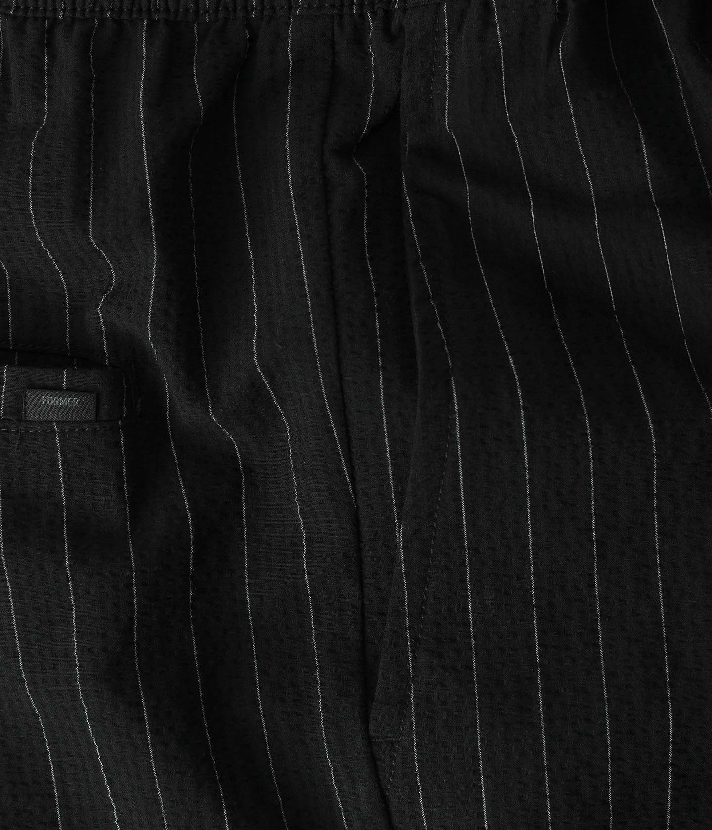 PRAYER PINSTRIPE WALKSHORT // BLACK