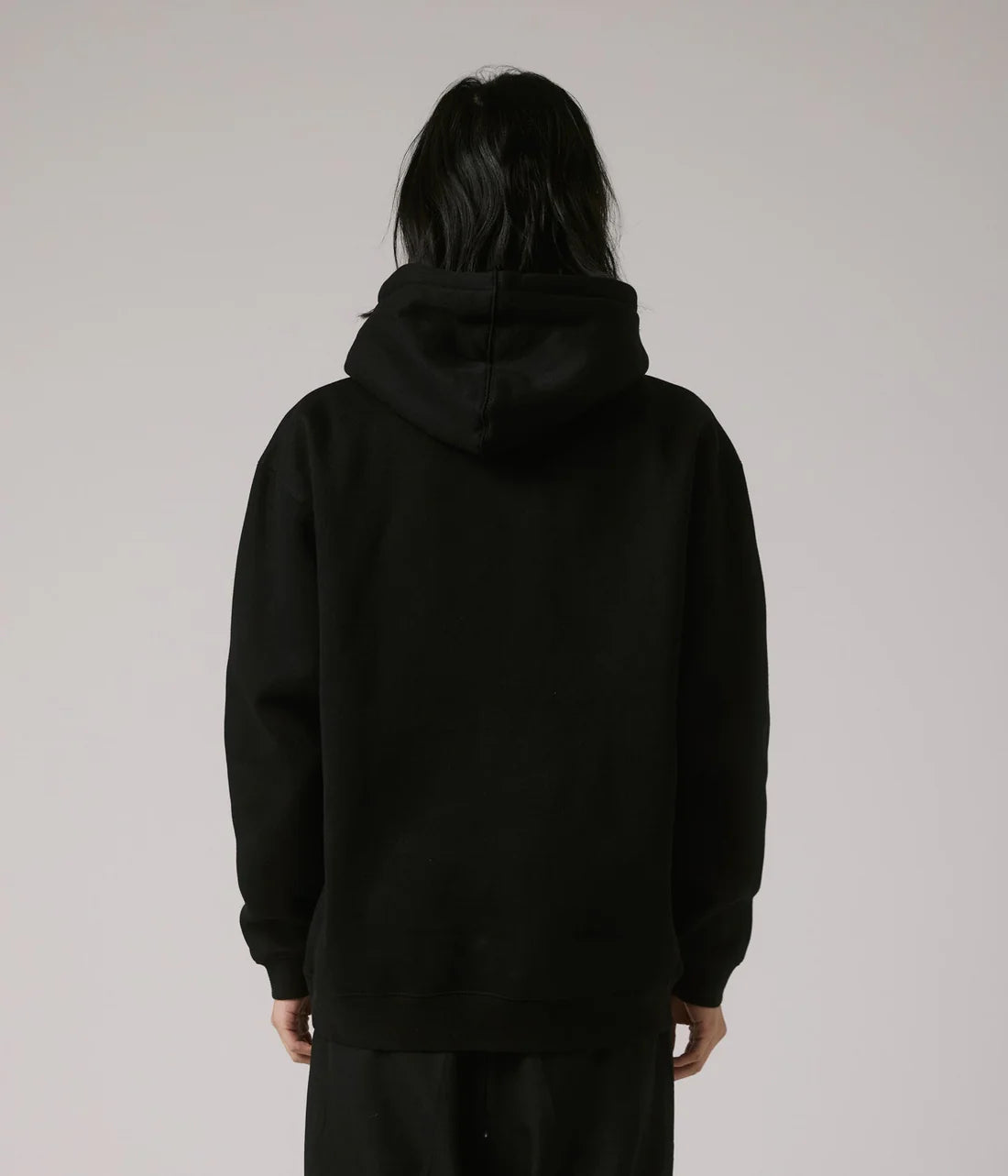 PUNCTURE SATIN HOOD // BLACK