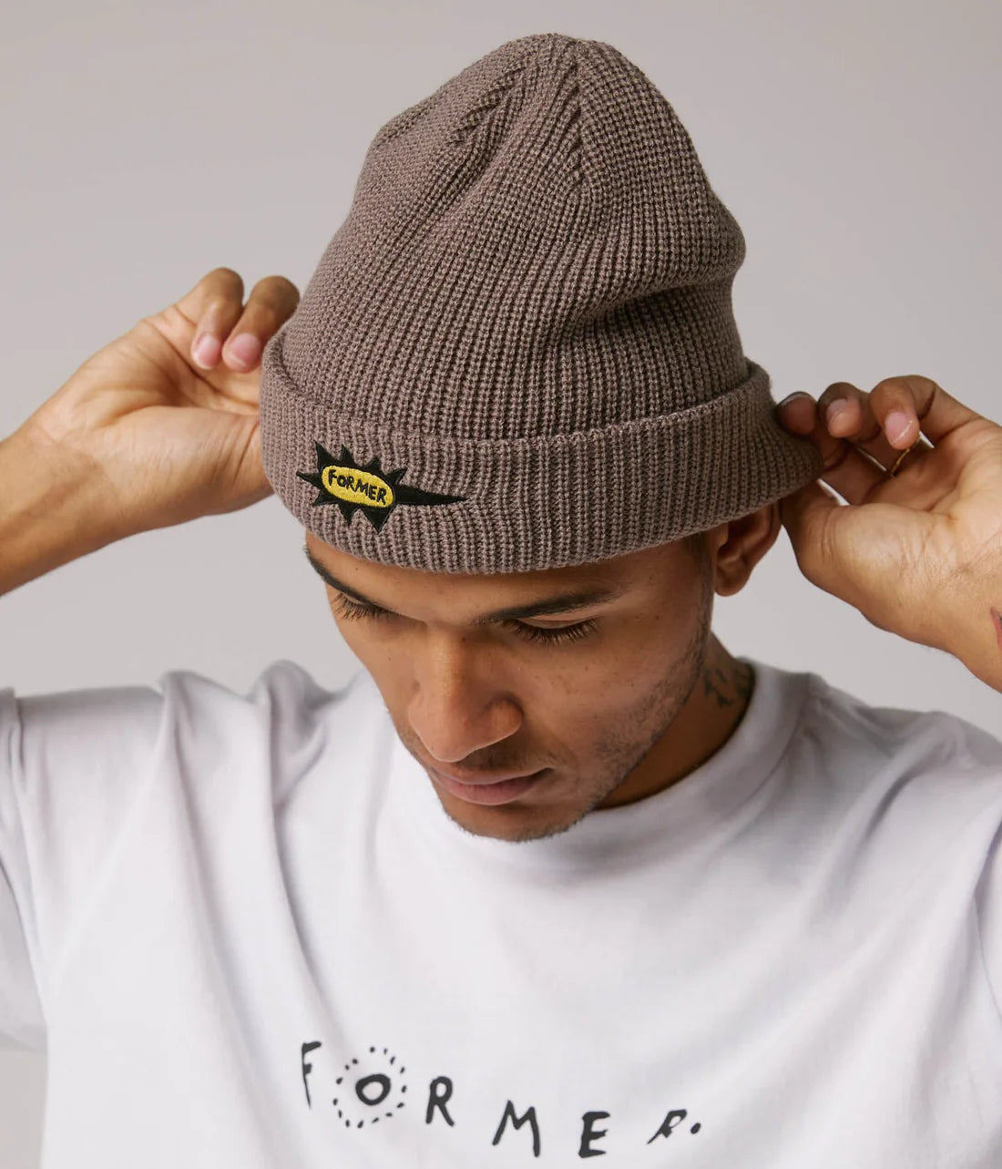 GLEAM BEANIE // TAUPE