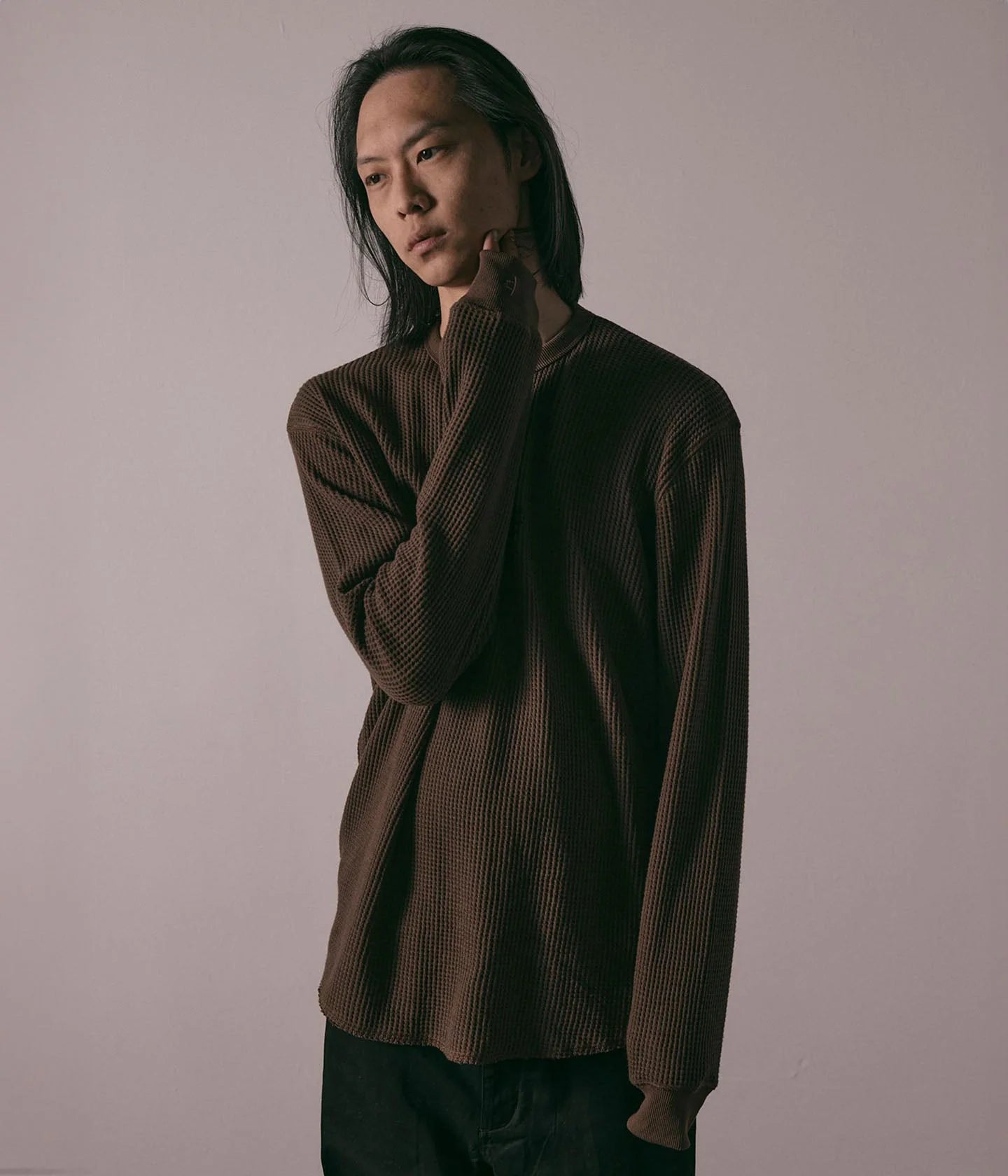 AG WAFFLE LS // TAUPE