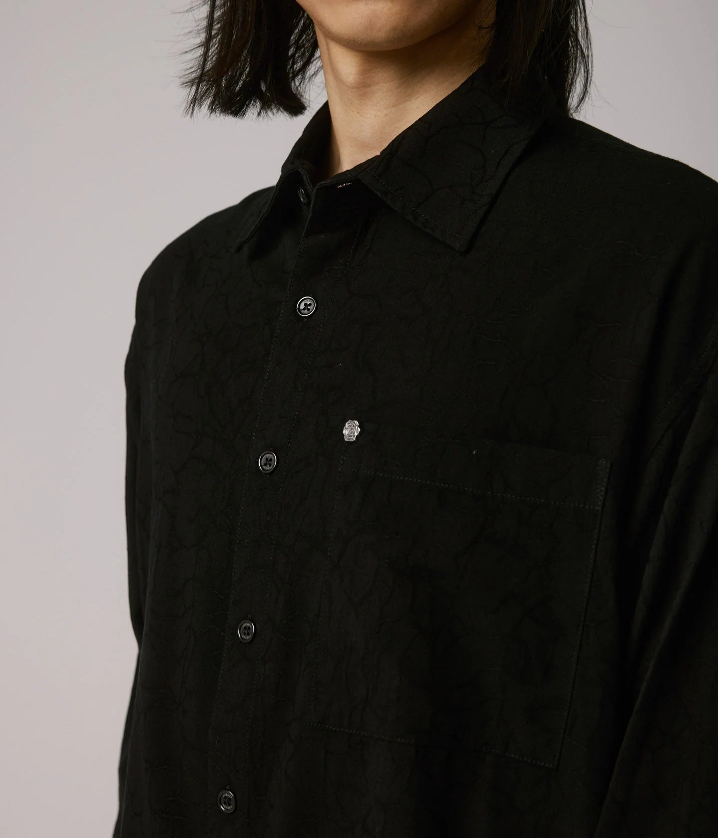 VIVIAN LS SHIRT // BLACK
