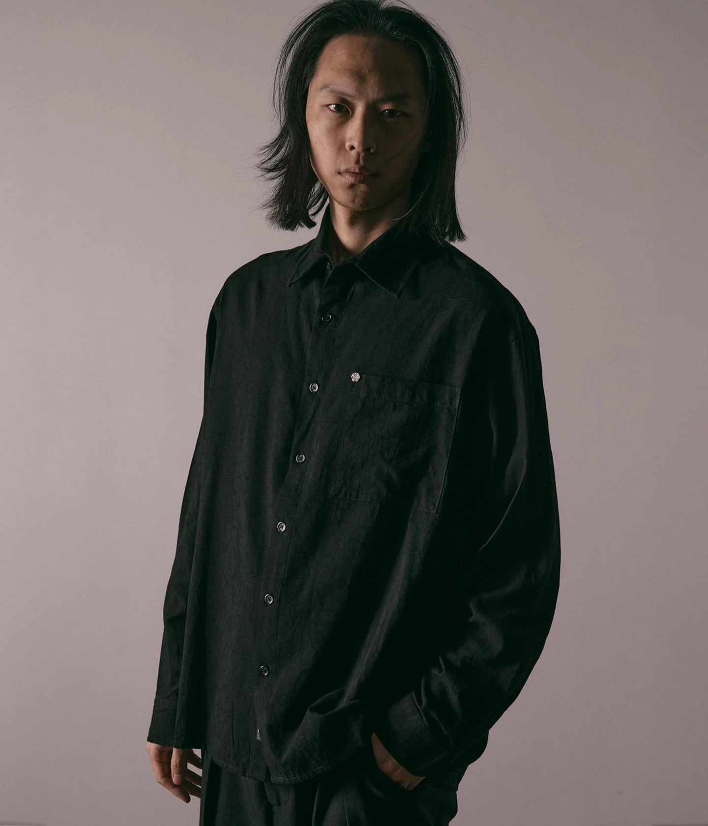 VIVIAN LS SHIRT // BLACK