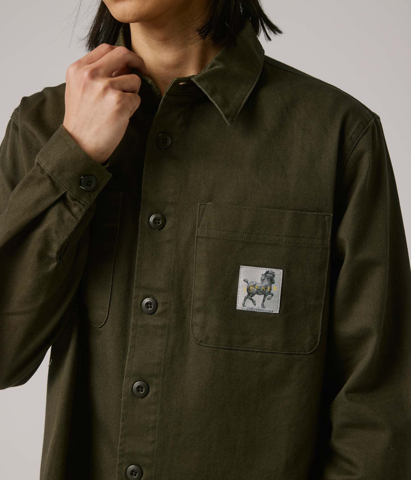 DARING LS OVERSHIRT // DEEP OLIVE