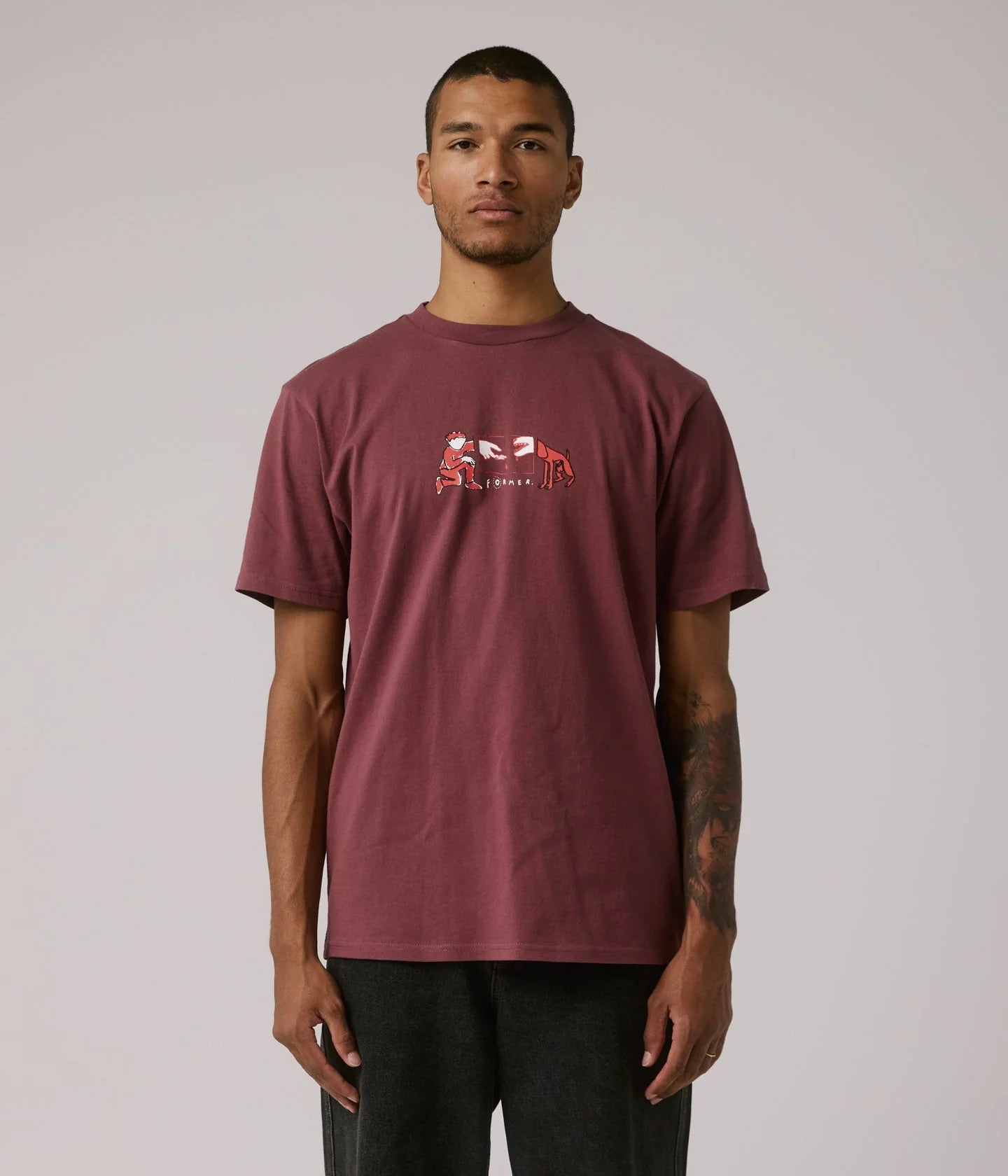 AID T-SHIRT // PLUM