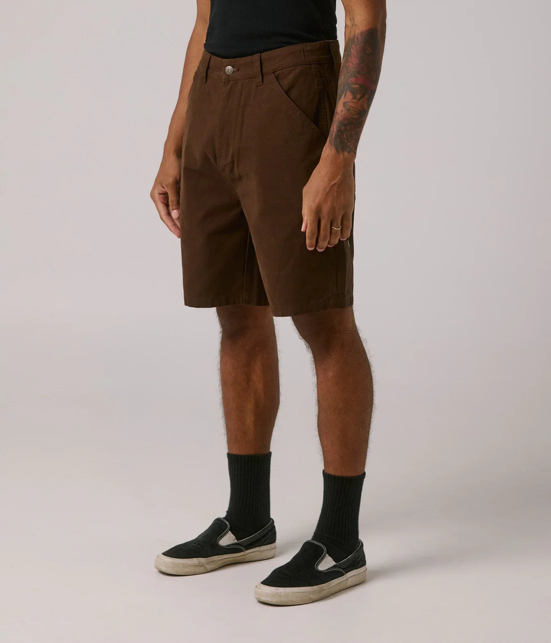 VT DISTEND 20.5' CANVAS CARPENTER SHORT // BROWN