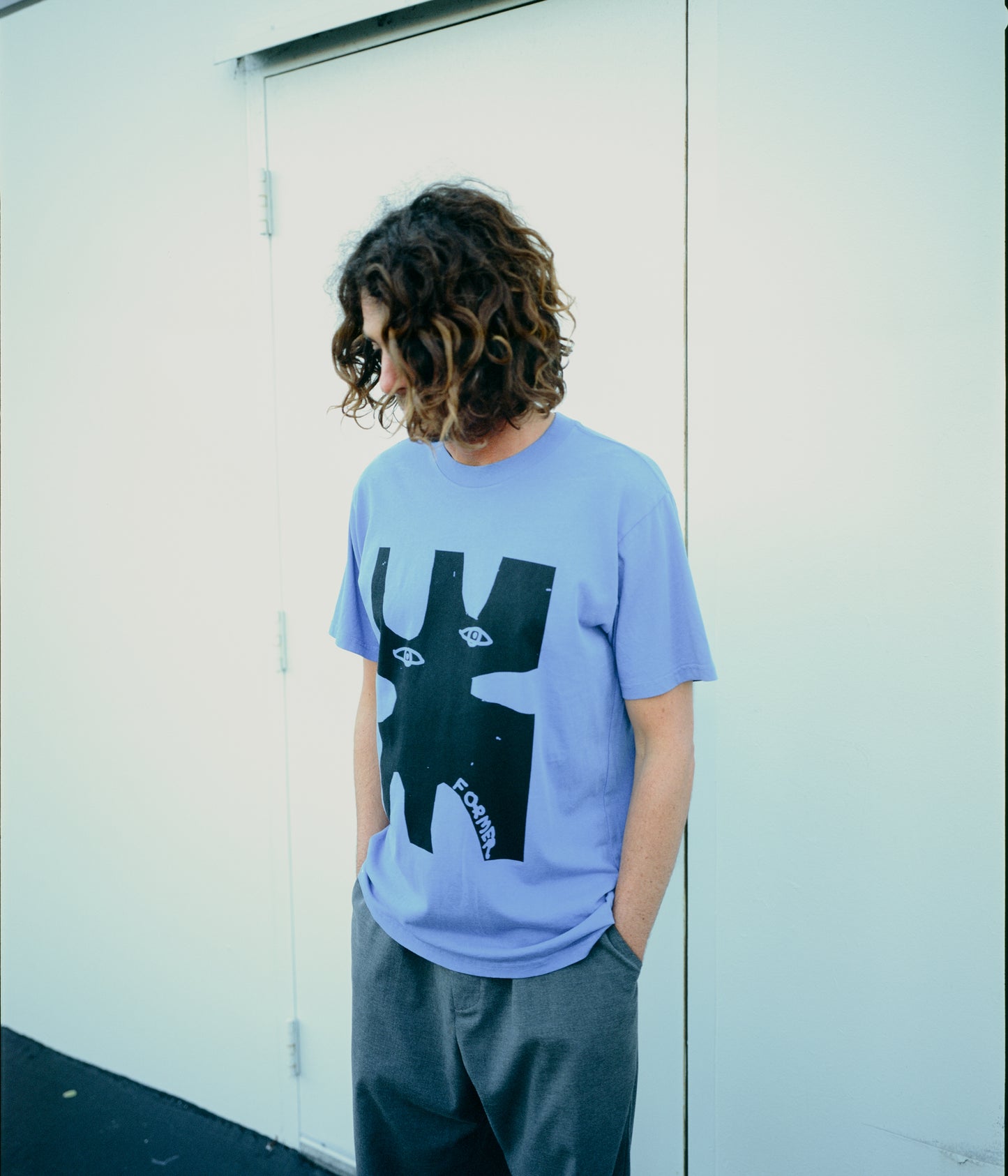 ENIGMA T-SHIRT // WASHED COBALT