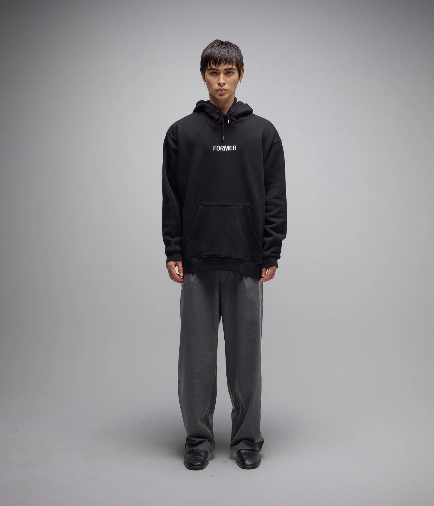 LEGACY EMB HOOD // BLACK