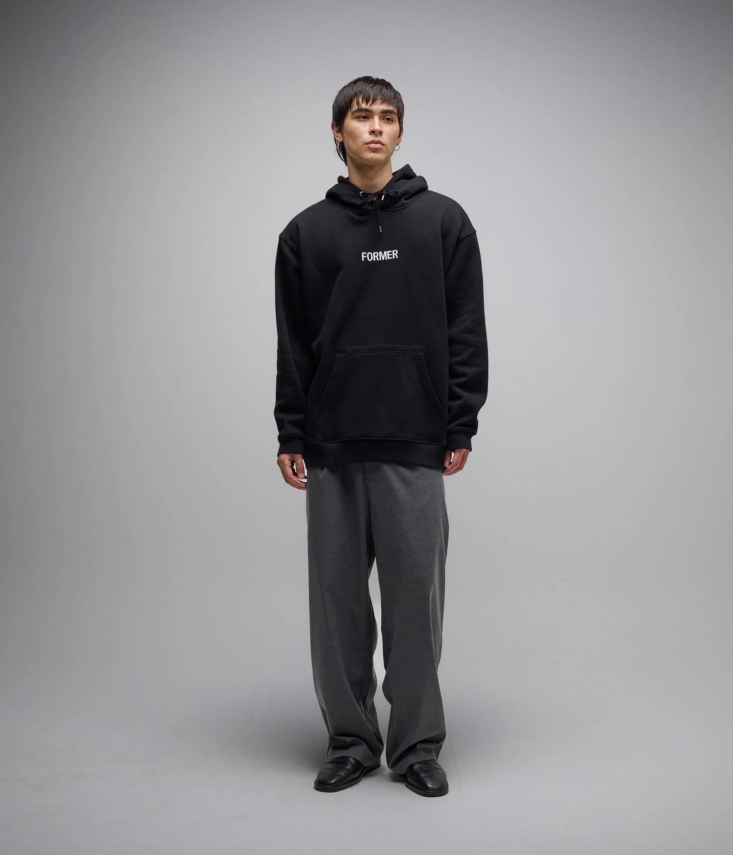 LEGACY EMB HOOD // BLACK