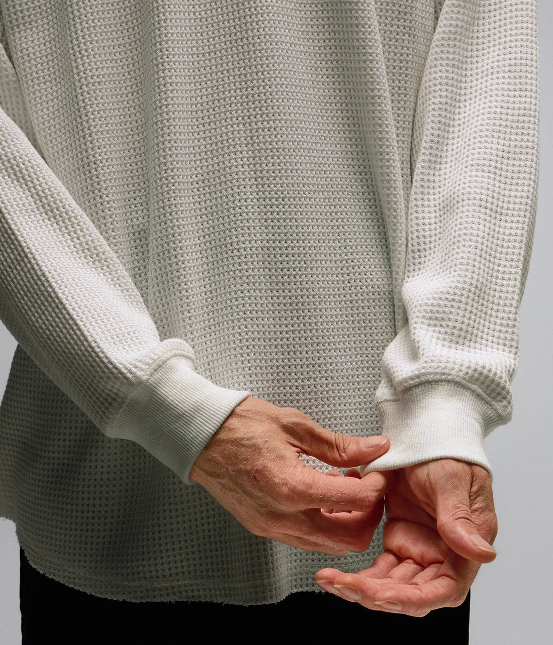 AG RAGLAN WAFFLE // BONE