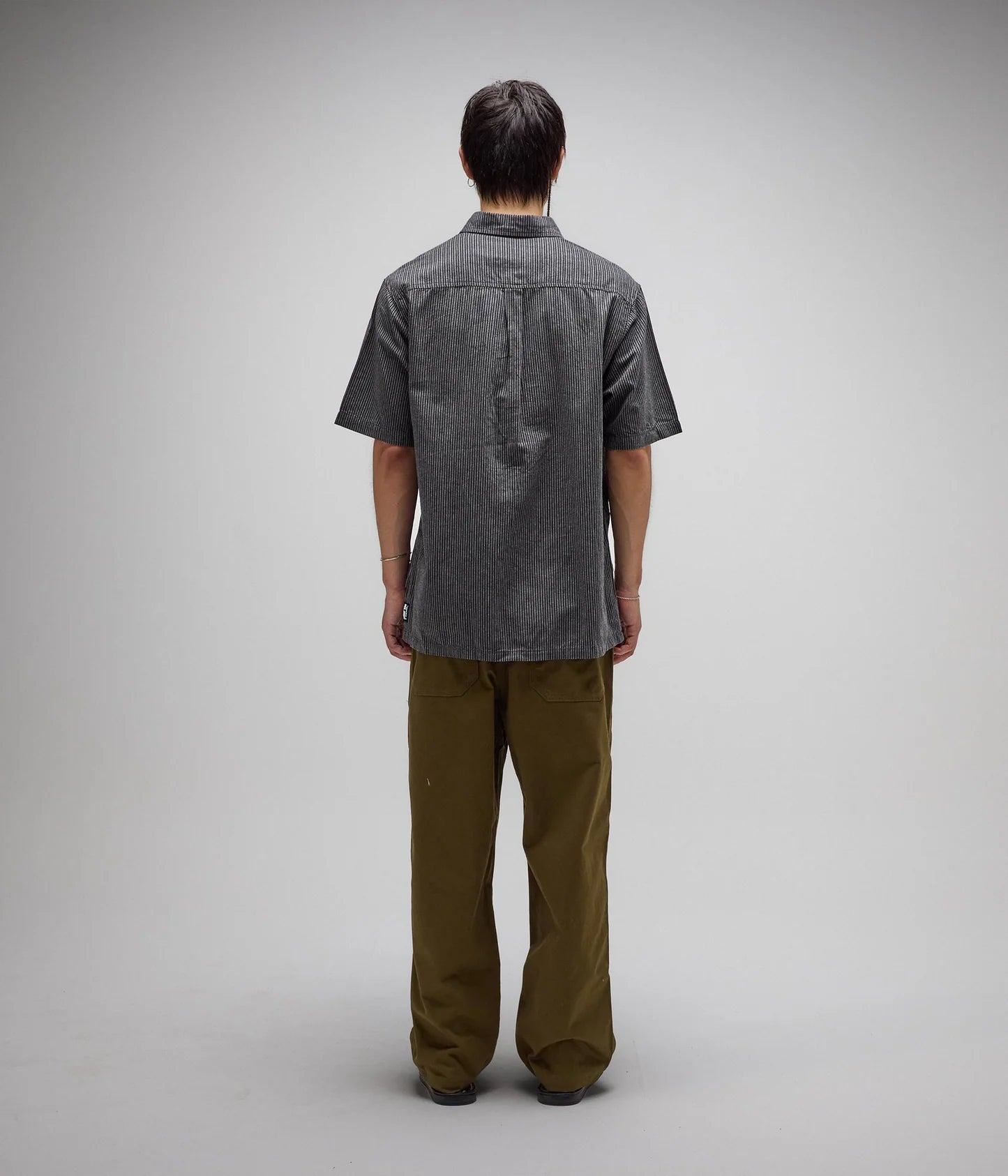 REYNOLDS STRIPE SS SHIRT // WORN BLACK