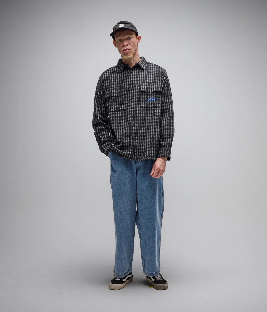 VIVIAN FLANNEL LS SHIRT // WORN BLACK
