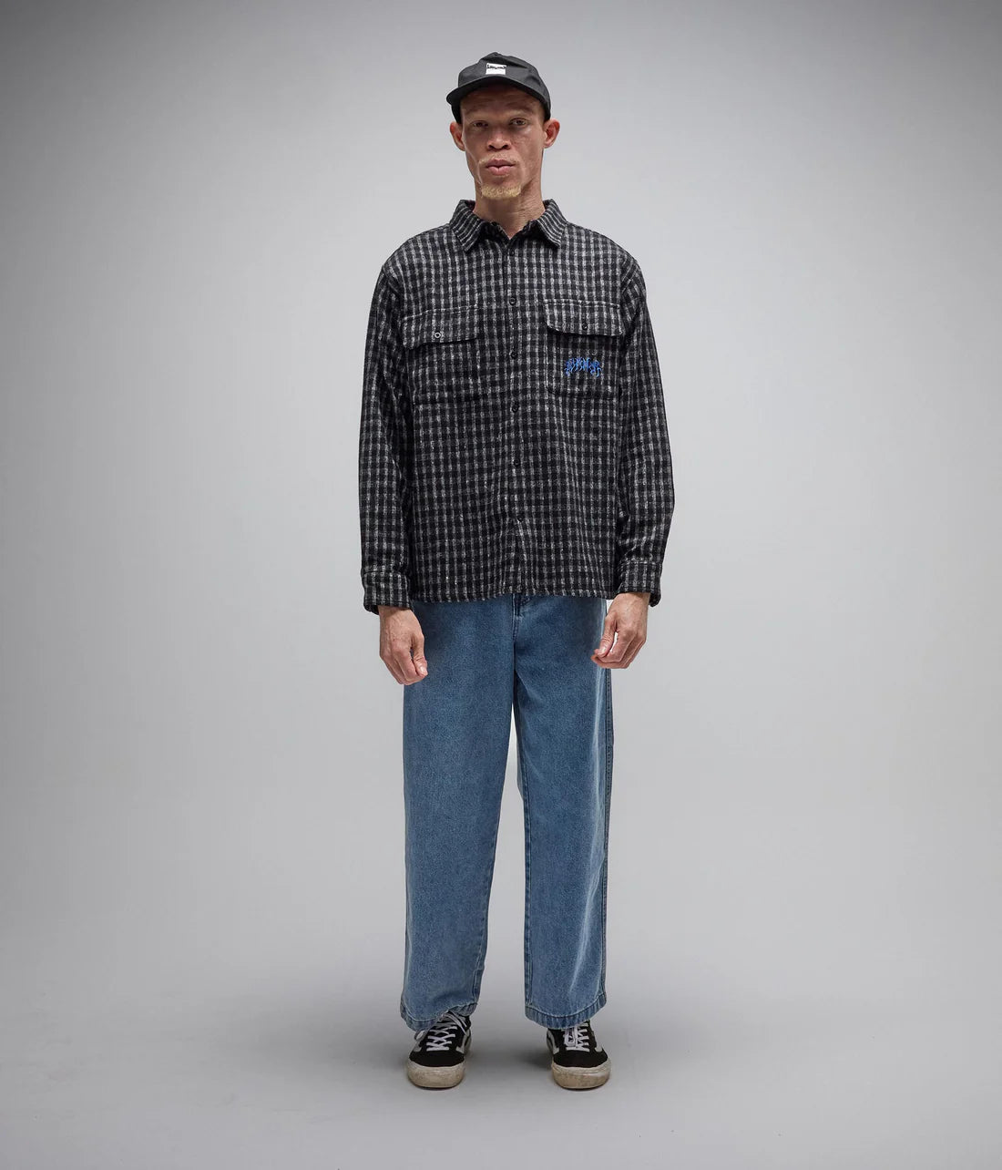 VIVIAN FLANNEL LS SHIRT // WORN BLACK
