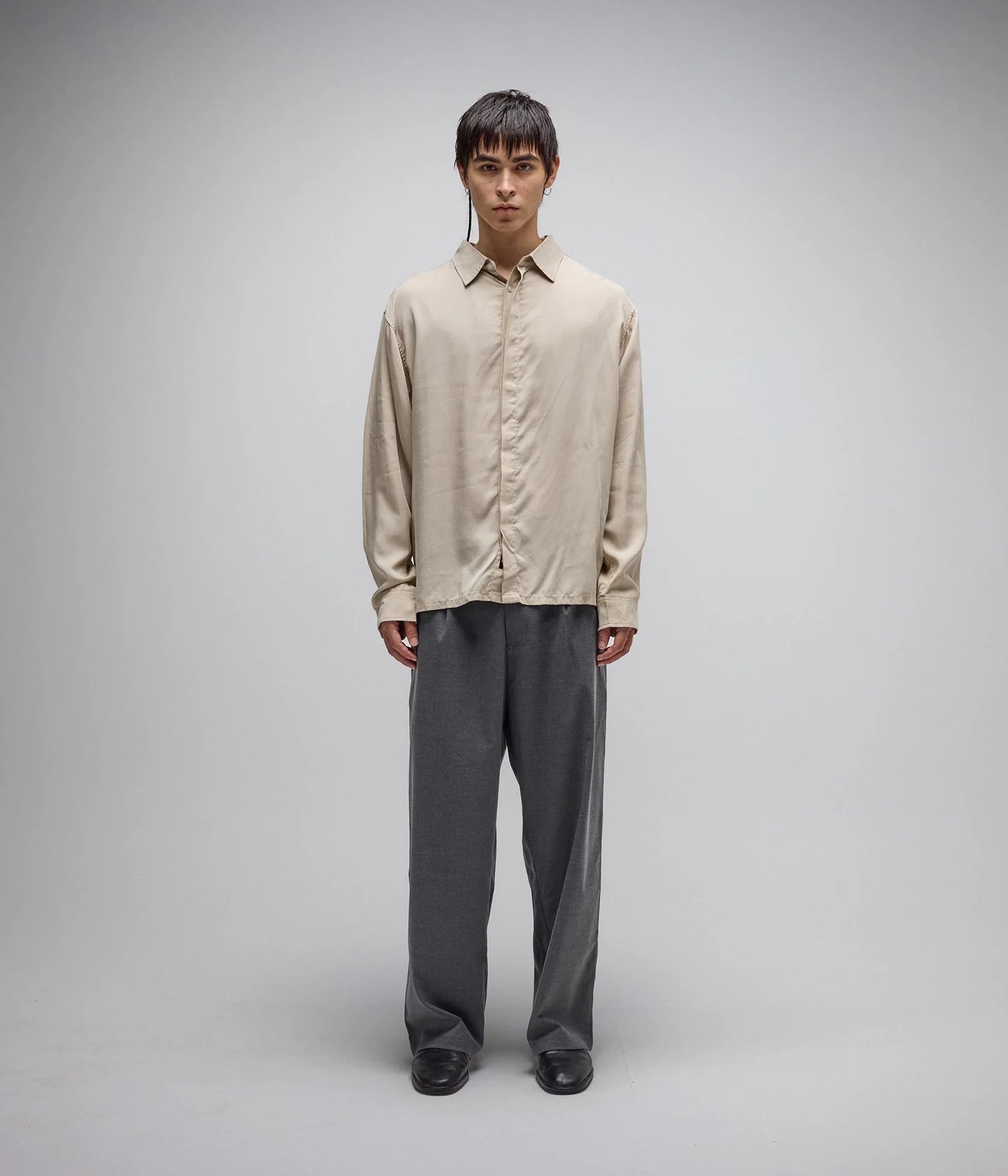 AG VIVIAN BOXY LS SHIRT // CREAM