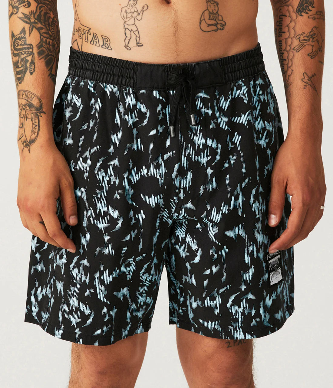 SWANS DIFFUSE SWIM TRUNK // PIGMENT BLACK