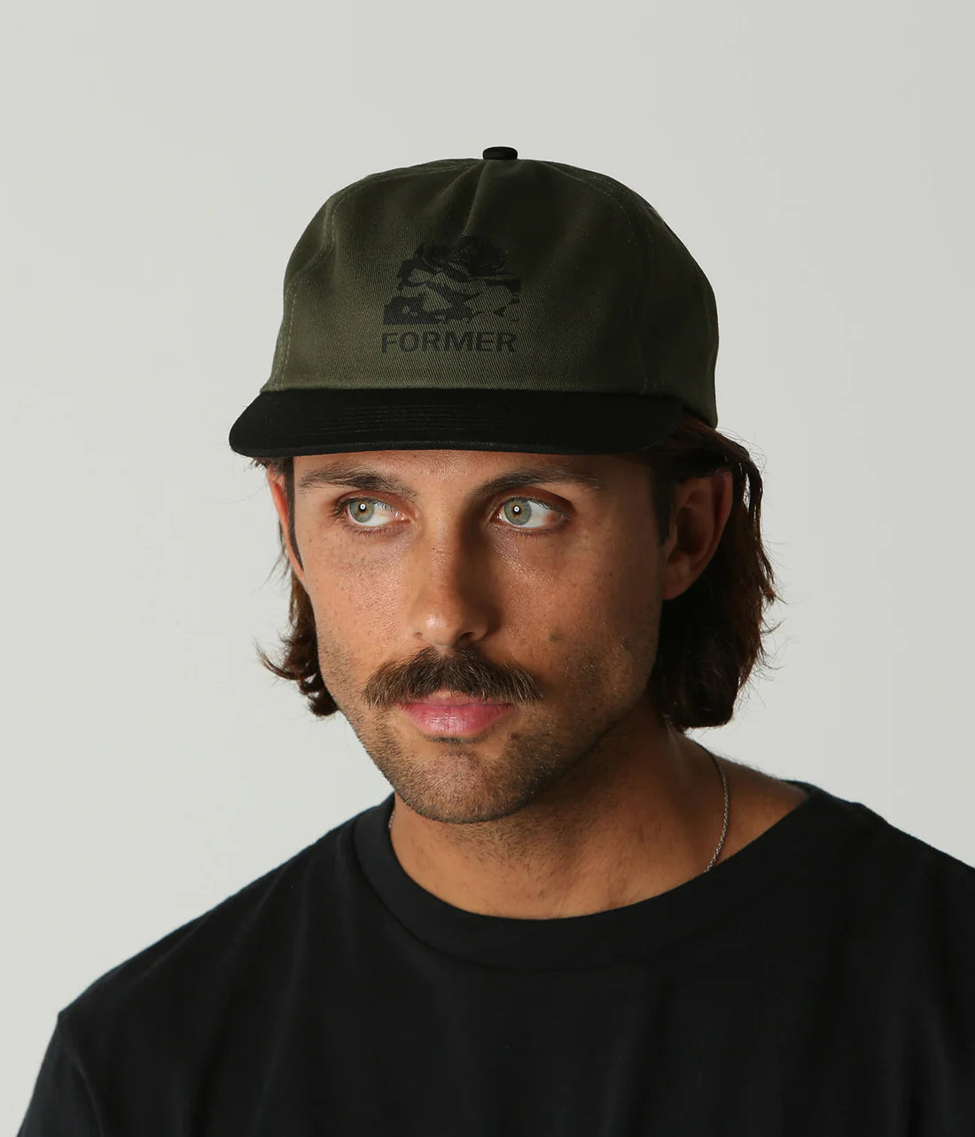 ROSE CRUX CAP // OLIVE BLACK