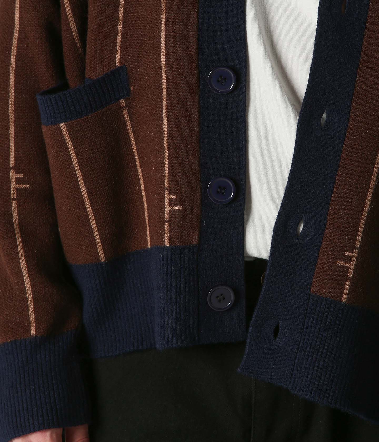 CA FUSE CARDIGAN // CHOCOLATE NAVY