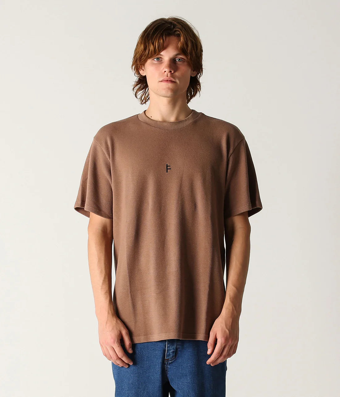 FRANCHISE WAFFLE T-SHIRT // TARMAC