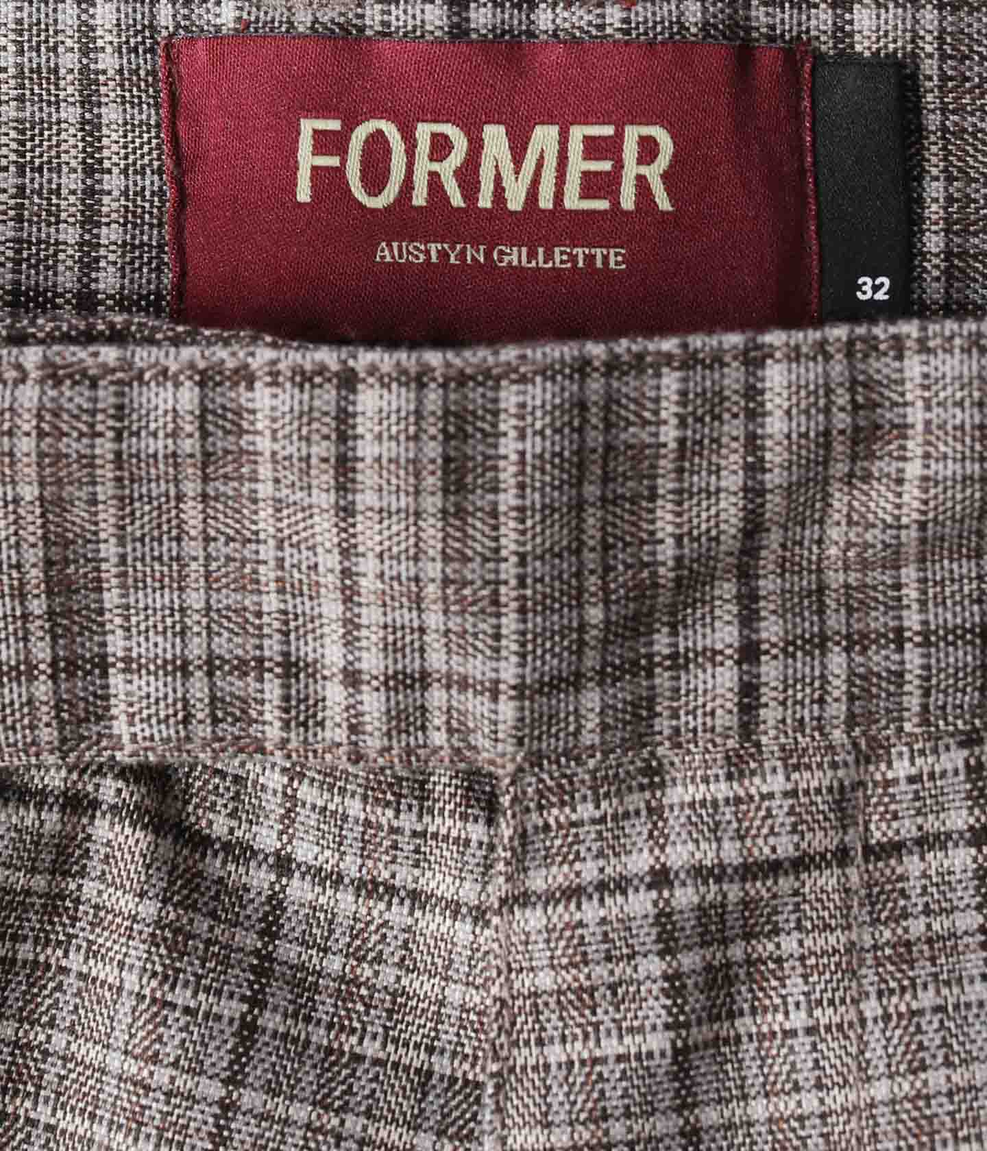 AG SLACK // BROWN GREY PLAID