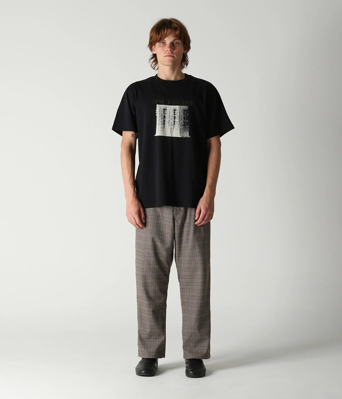 AG SLACK // BROWN GREY PLAID