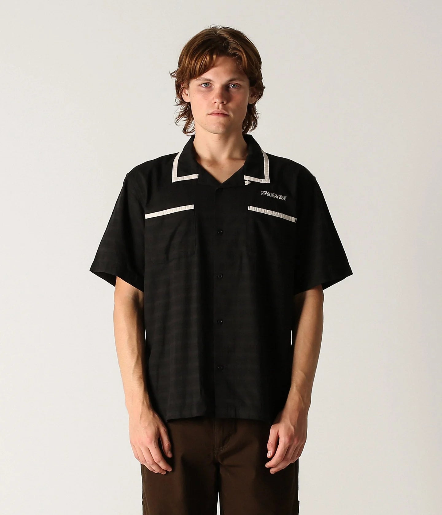 MARILYN WIRE SS SHIRT // BLACK BONE