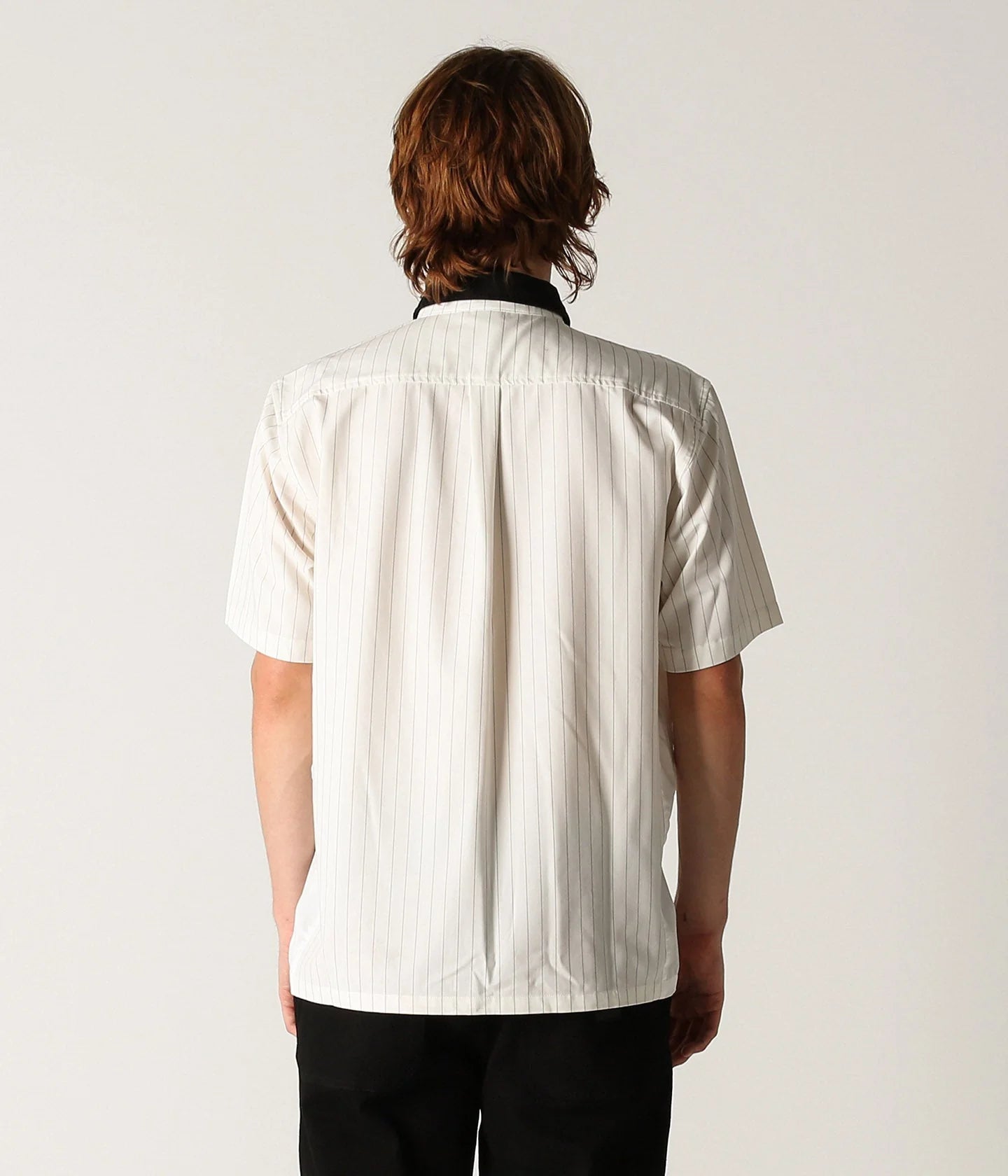VIVIAN PINSTRIPE SS SHIRT // WHITE