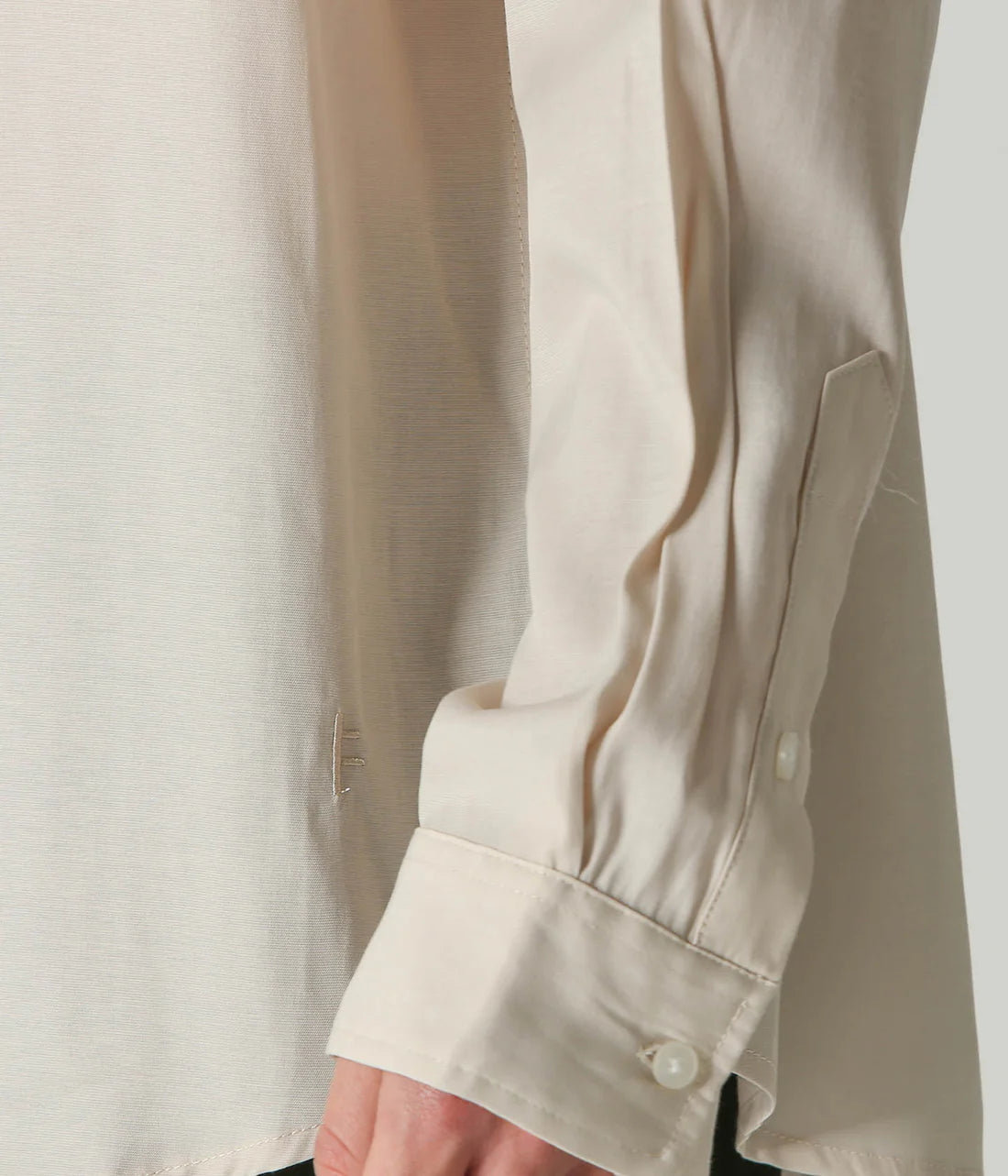 VIVIAN VALE LS SHIRT // BONE BLACK