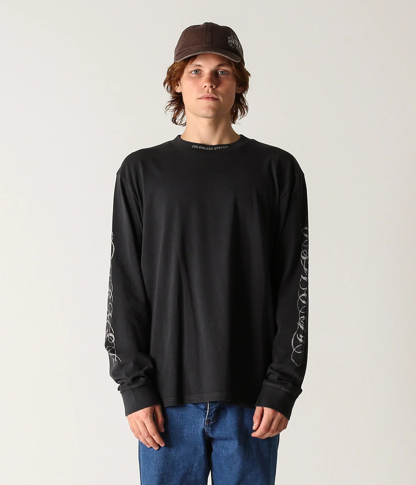 WIRE LS T-SHIRT // WASHED BLACK