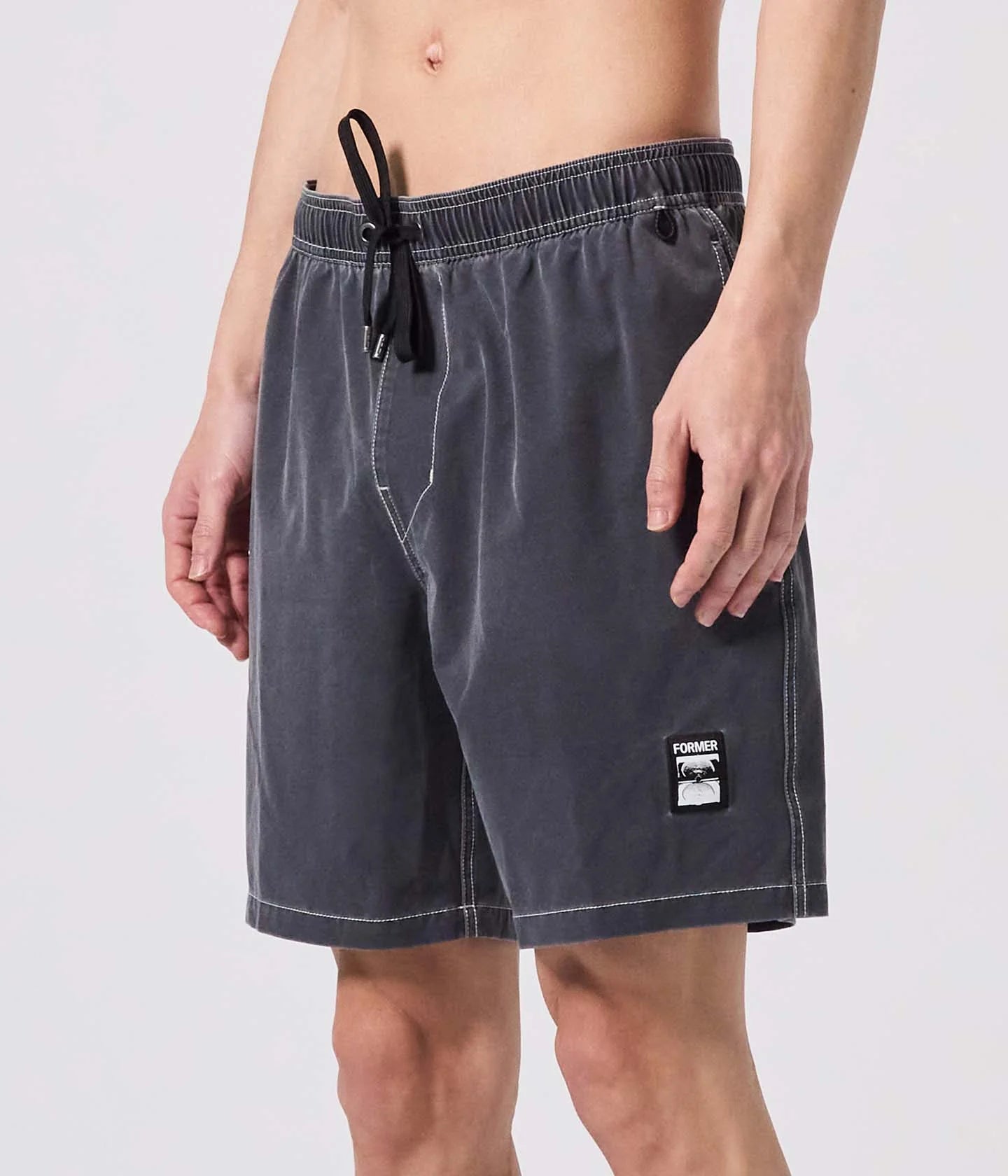 SWANS 18" SWIM TRUNK // BLACK
