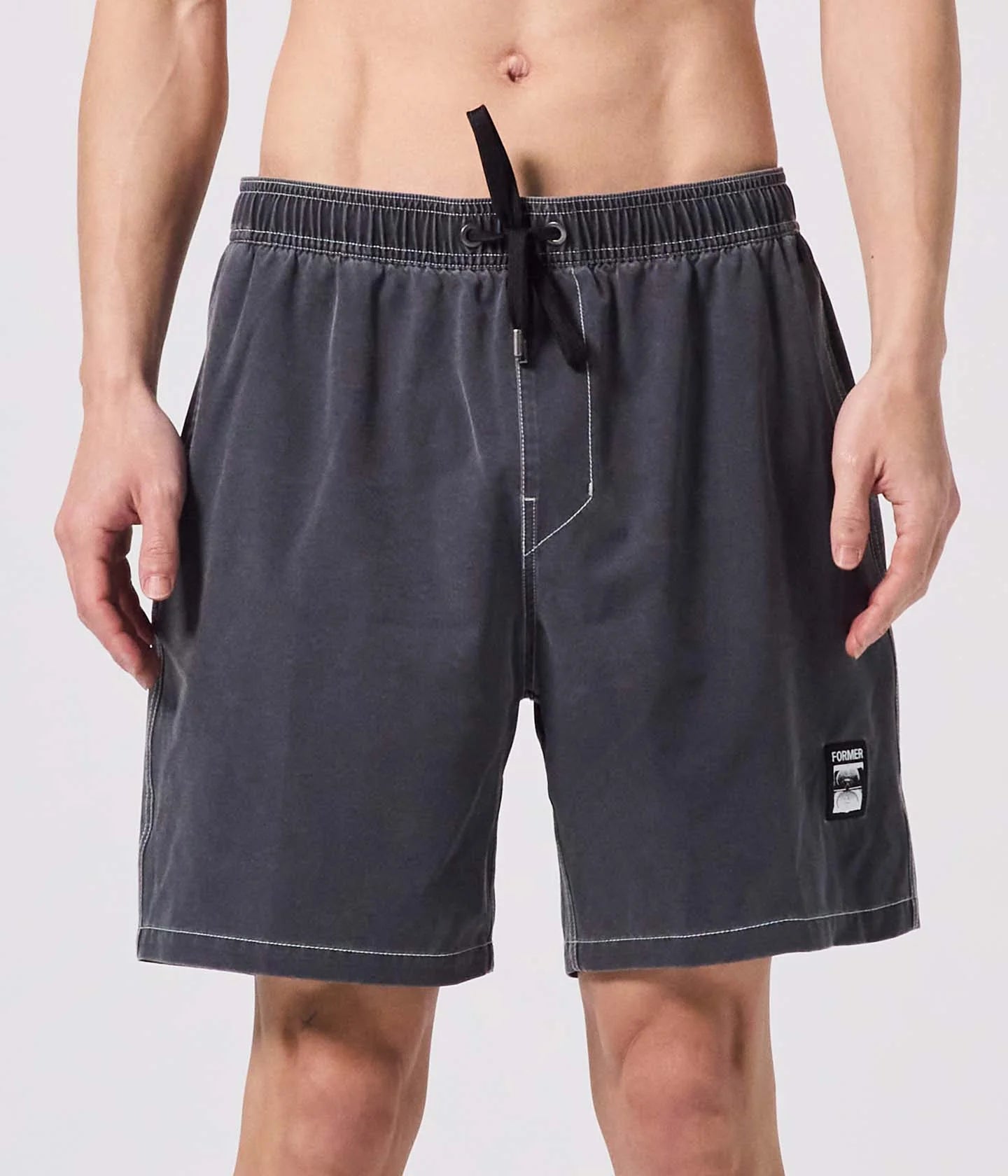 SWANS 18" SWIM TRUNK // BLACK