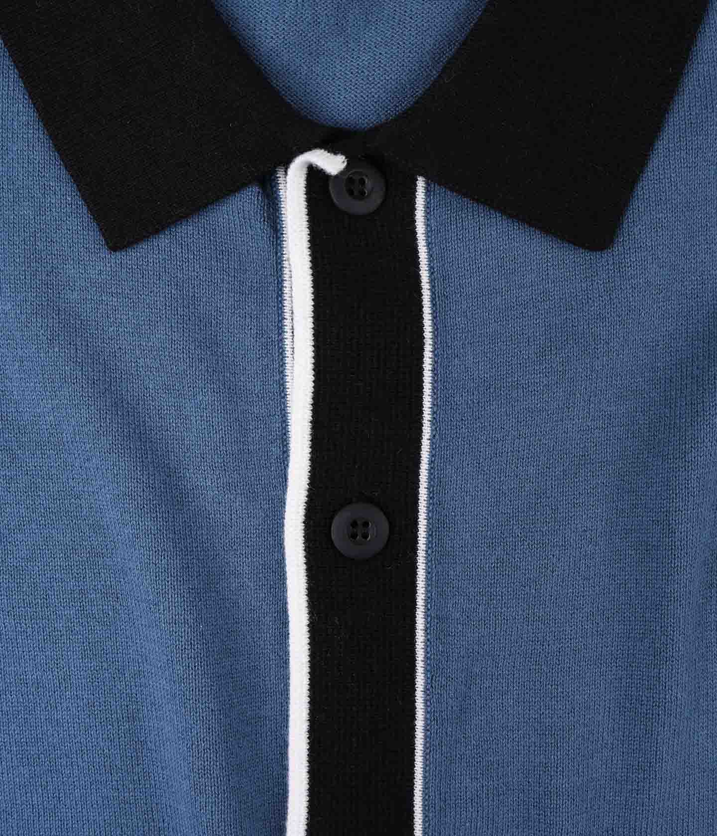 MARILYN SS KNIT SHIRT // STEEL