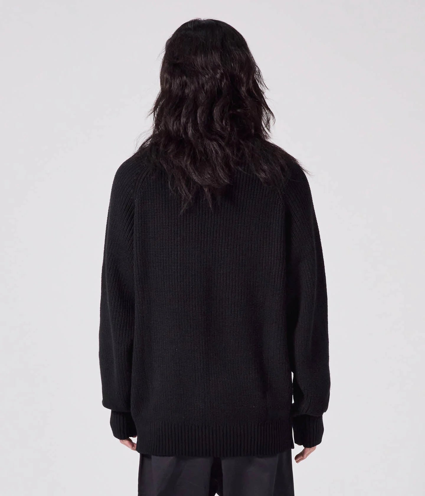 SYSTEM KNIT CREW // BLACK