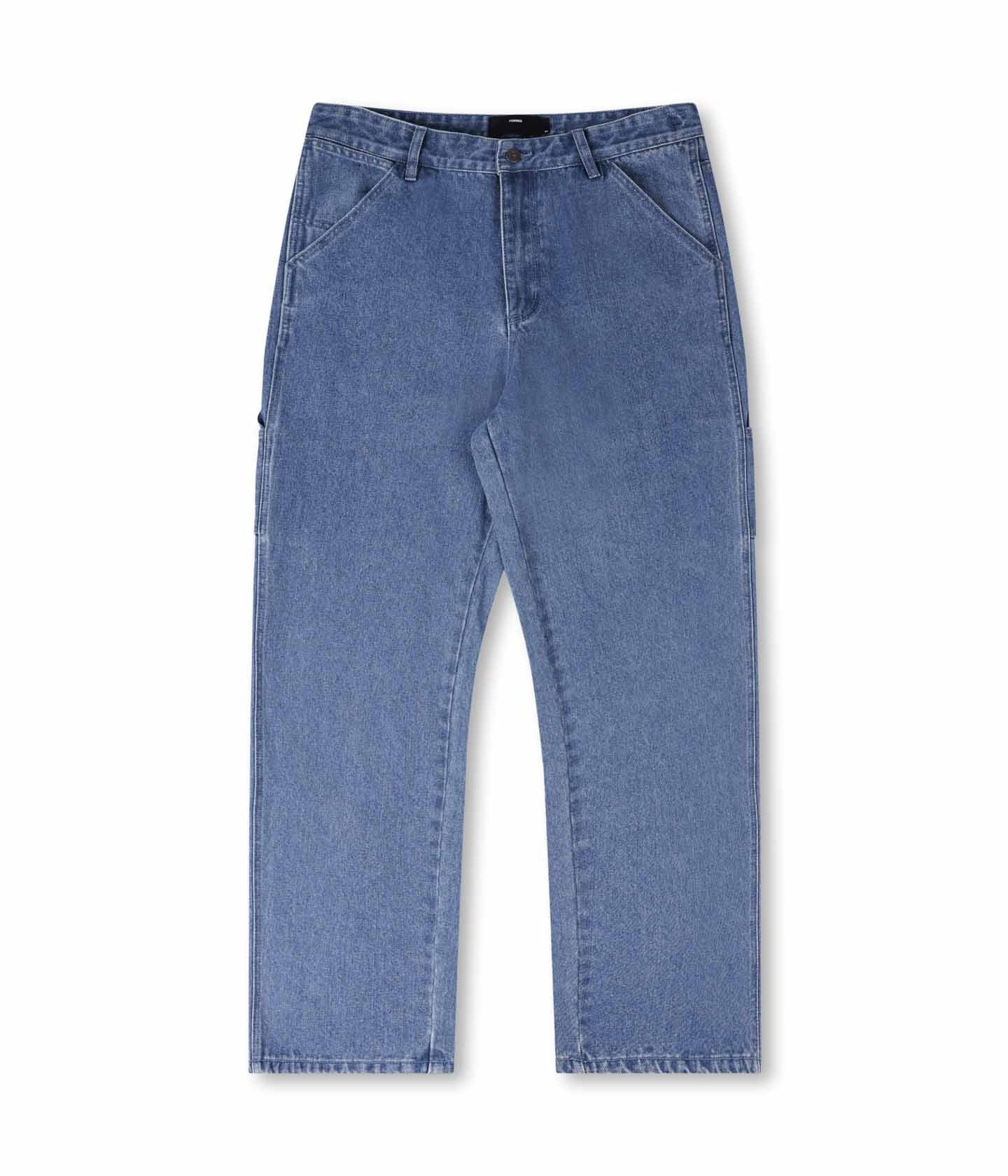 VT DISTEND DENIM CARPENTER PANT // WORN BLUE