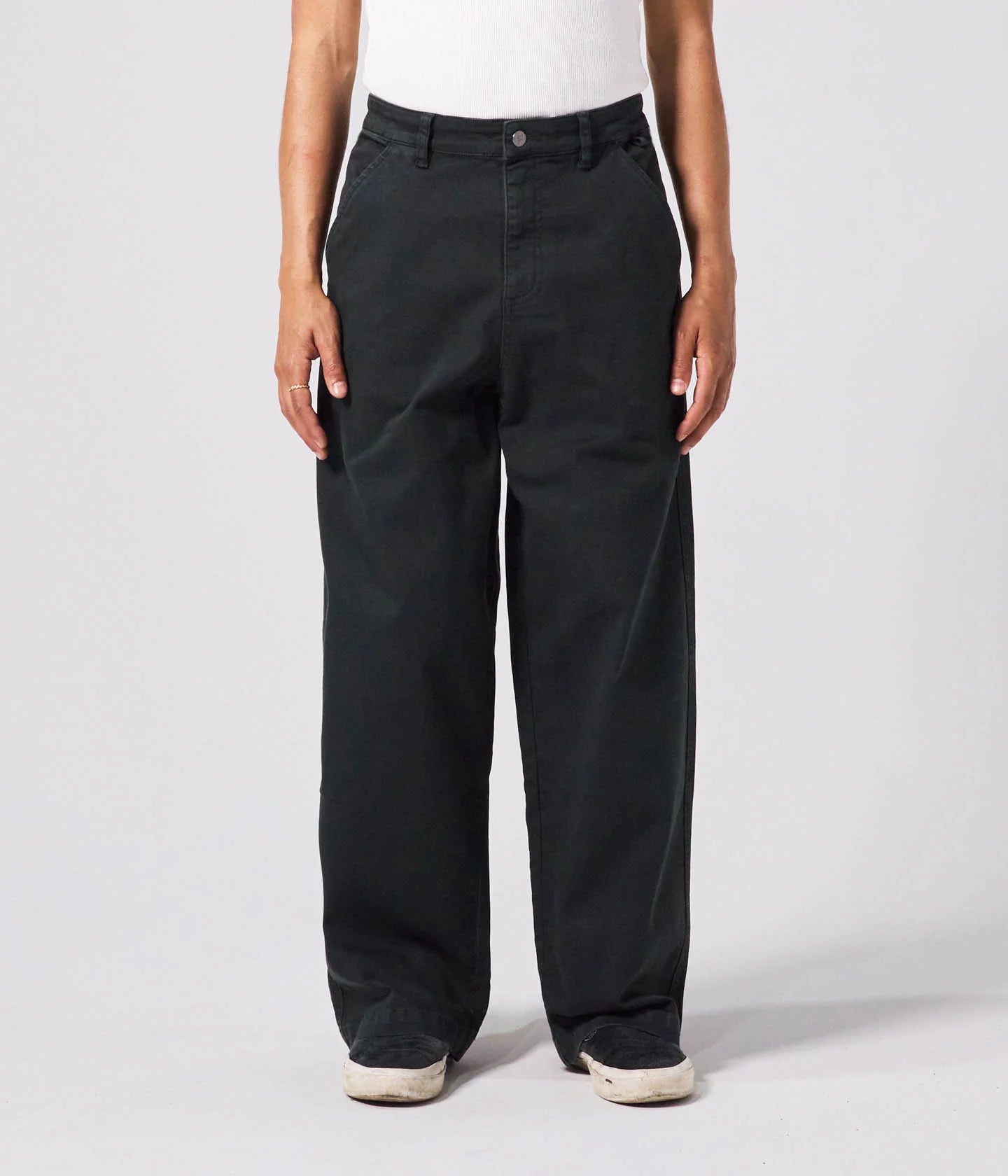 REYNOLDS DENIM OVERDYE PANT // IVY STONE
