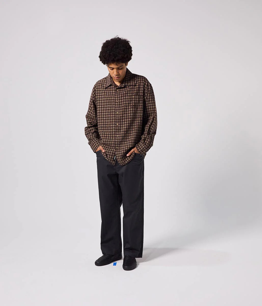 MARQUEE FLANNEL LS SHIRT // BROWN