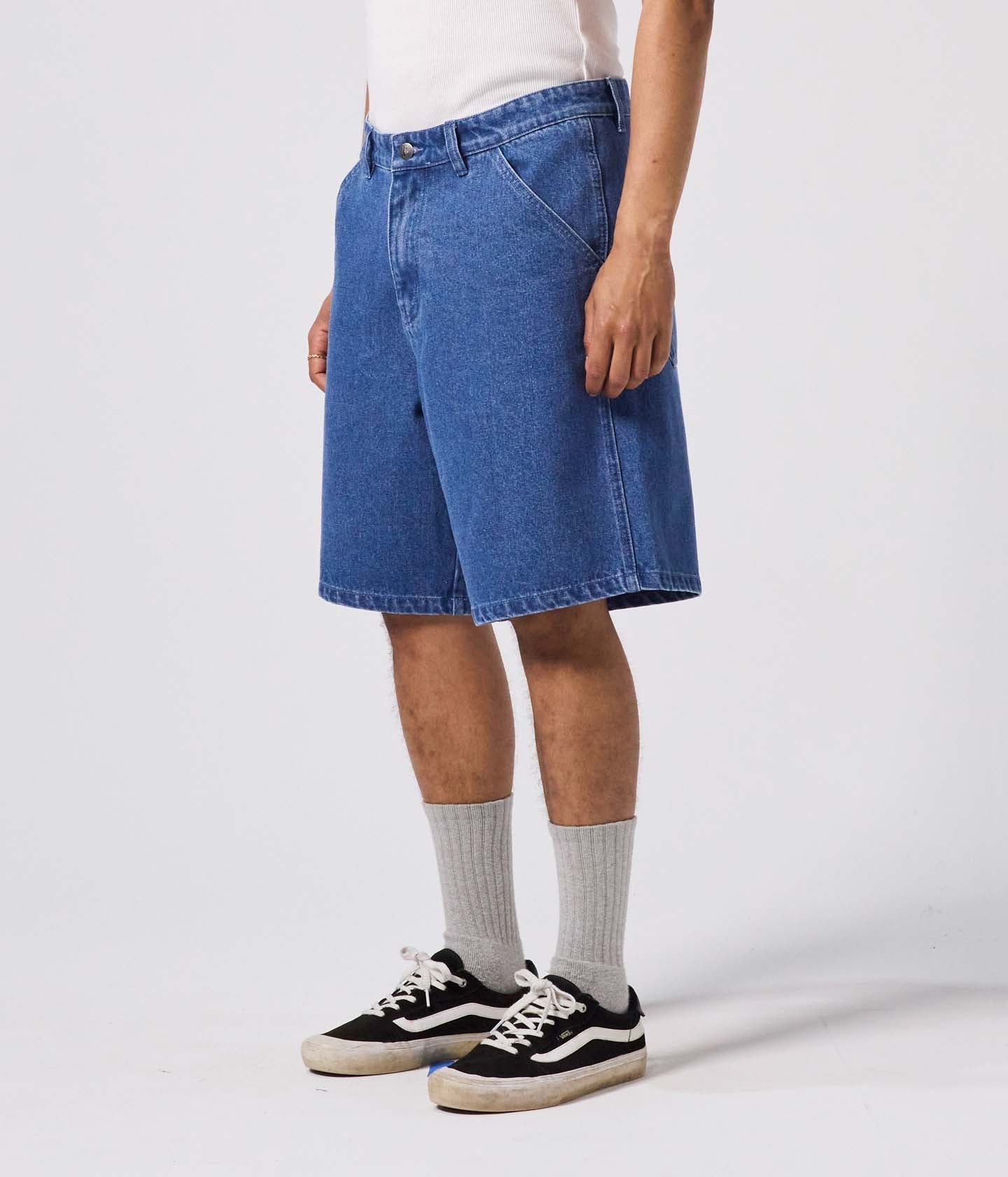 REYNOLDS 21” DENIM WALKSHORT // WORN BLUE