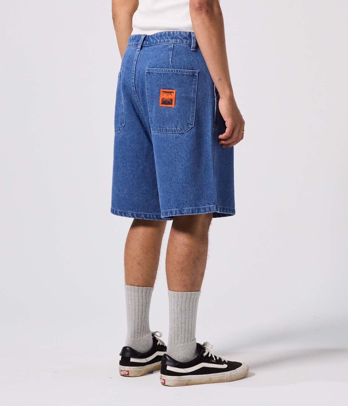 REYNOLDS 21” DENIM WALKSHORT // WORN BLUE