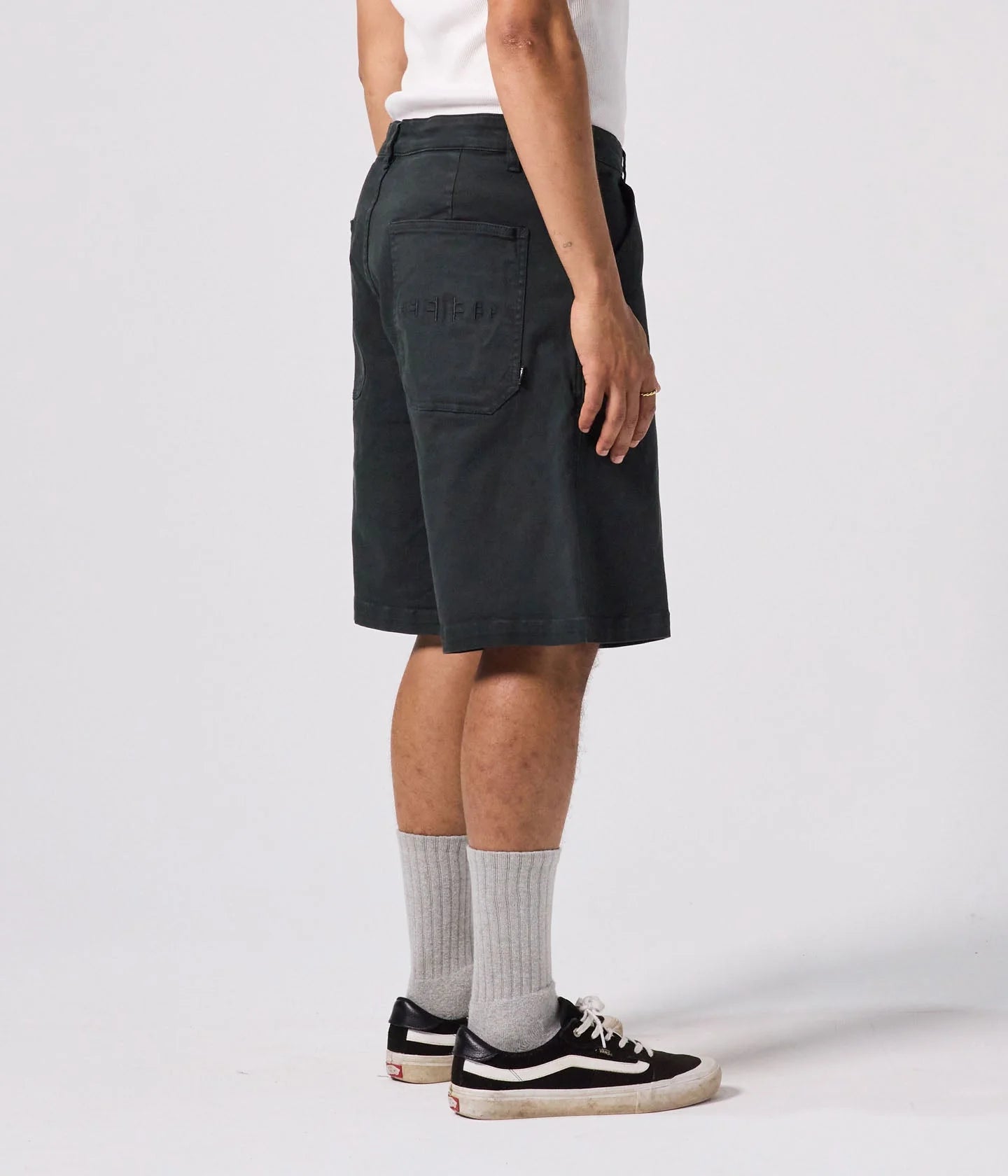 REYNOLDS OVERDYE DENIM 21' WALKSHORT // IVY STONE