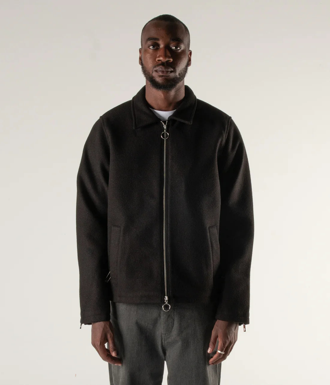 SYNOPTIC FELT JACKET // BLACK